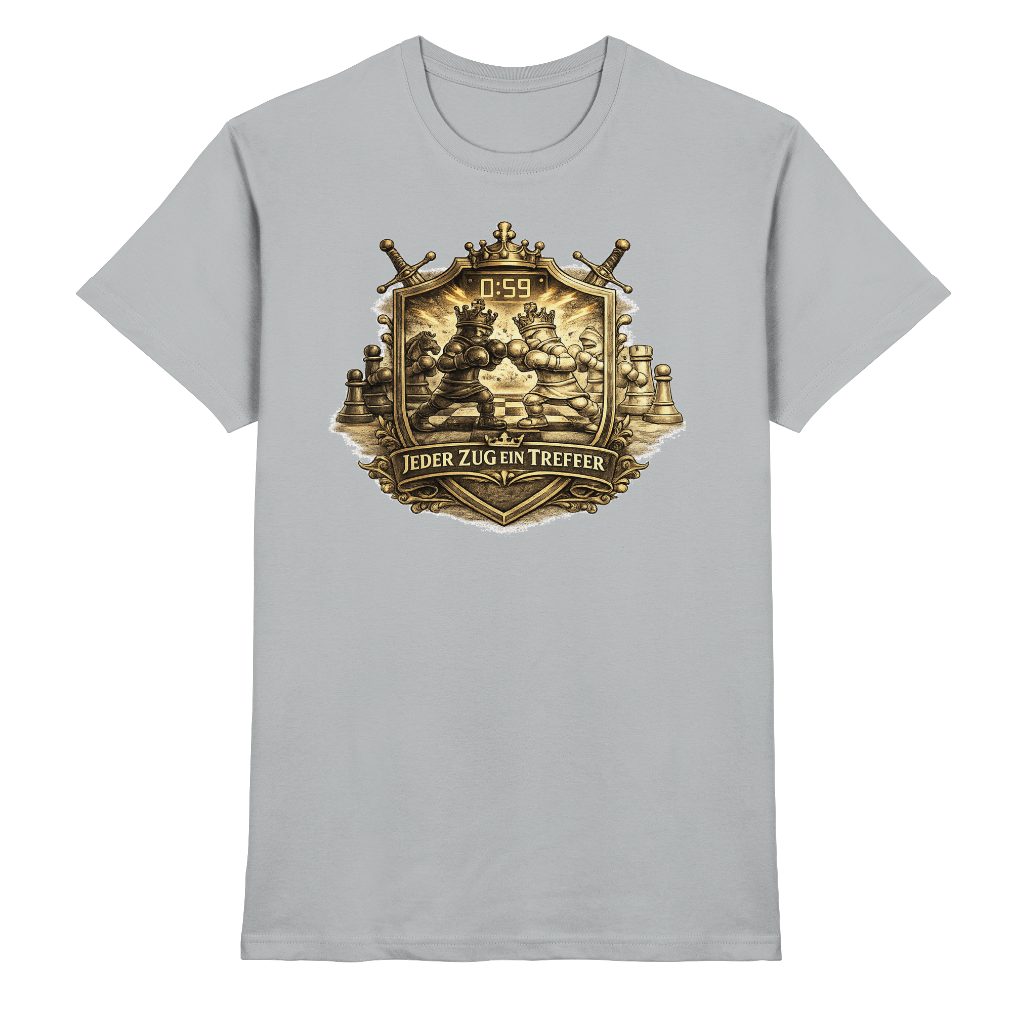Schach/ JEDER ZUG EIN TREFFER  - Premium Shirt