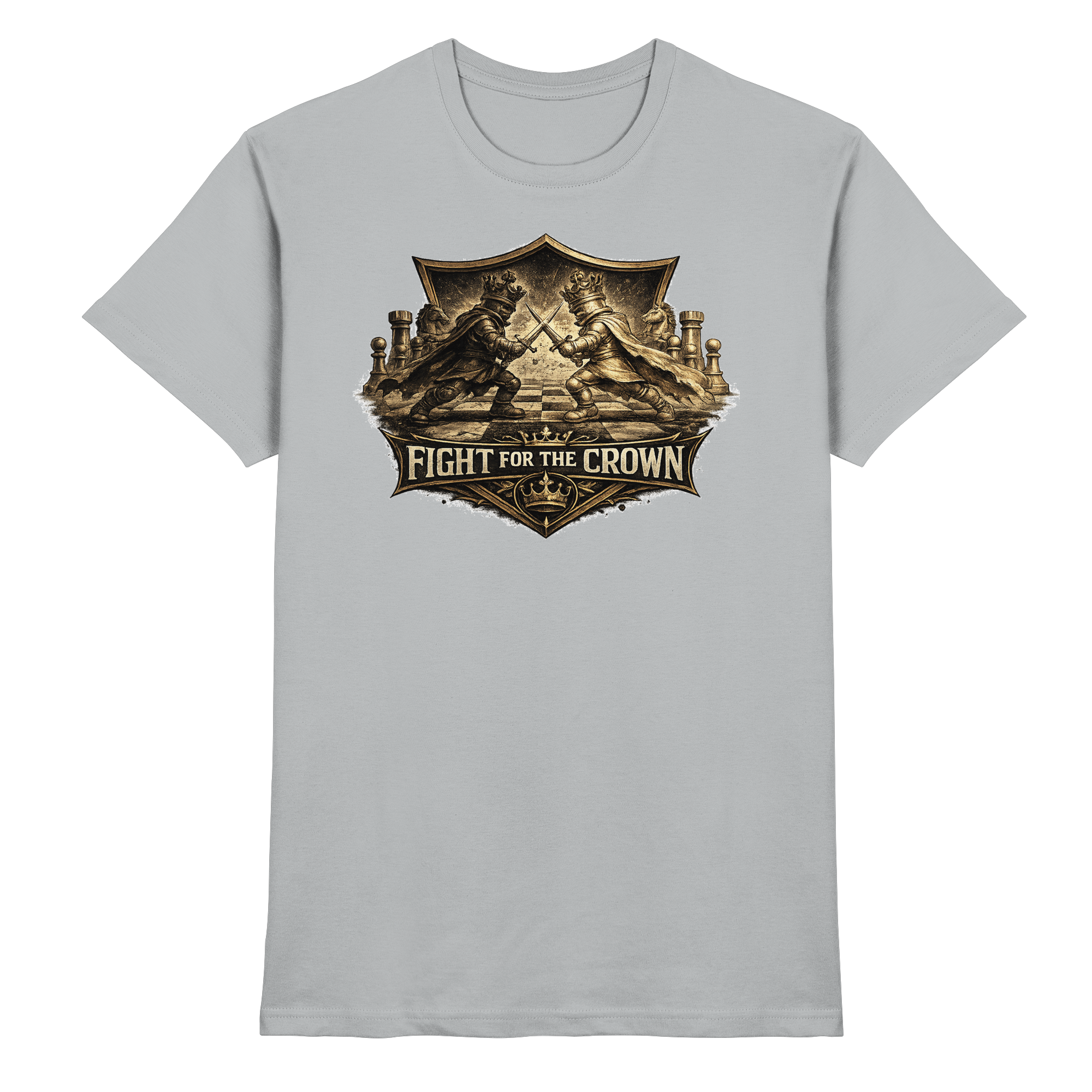Schach Chess FIGHT FOR THE CROWN - Premium Shirt