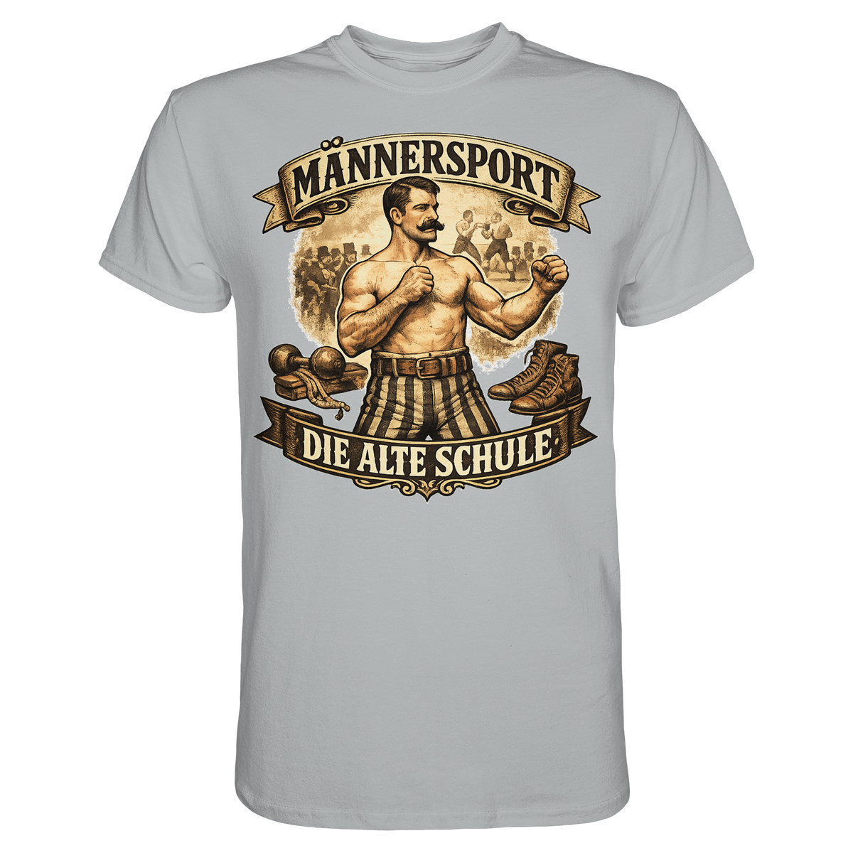 Männersport Die alte Schule Boxen Boxsport Geschenk - Premium Shirt