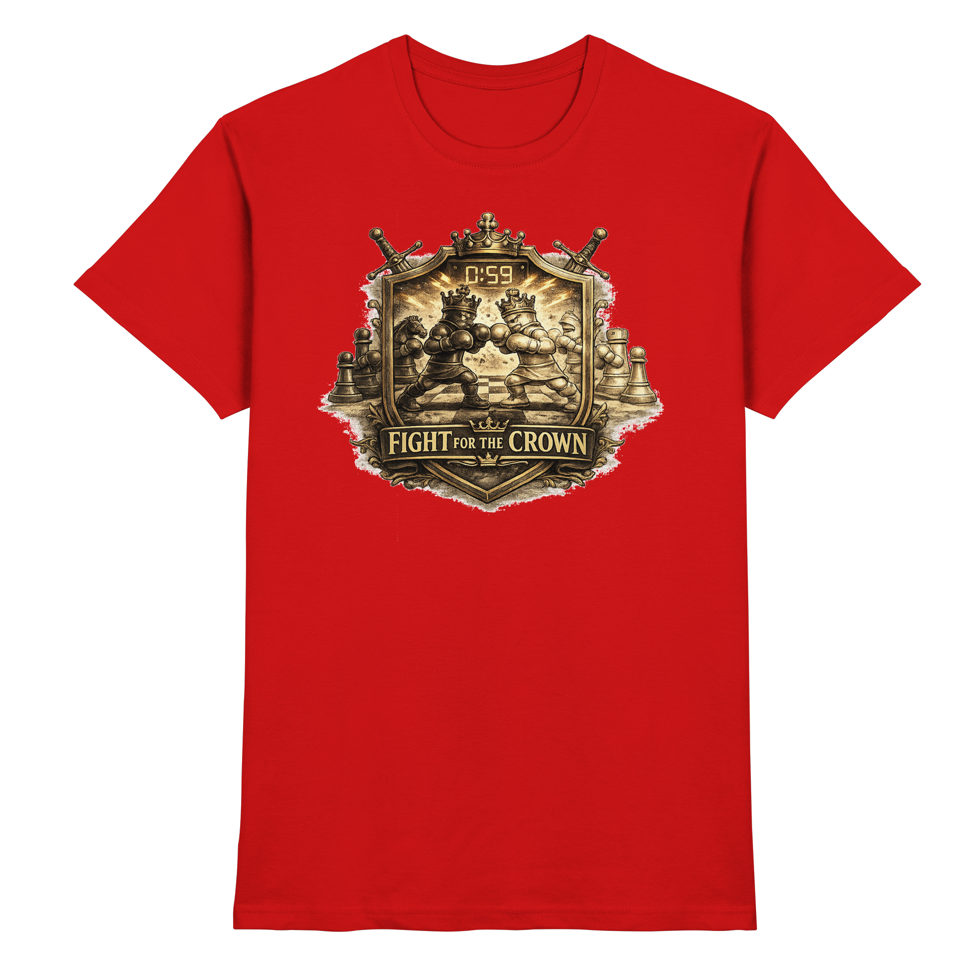 Schach Chess Fight for the Crown - Premium Shirt