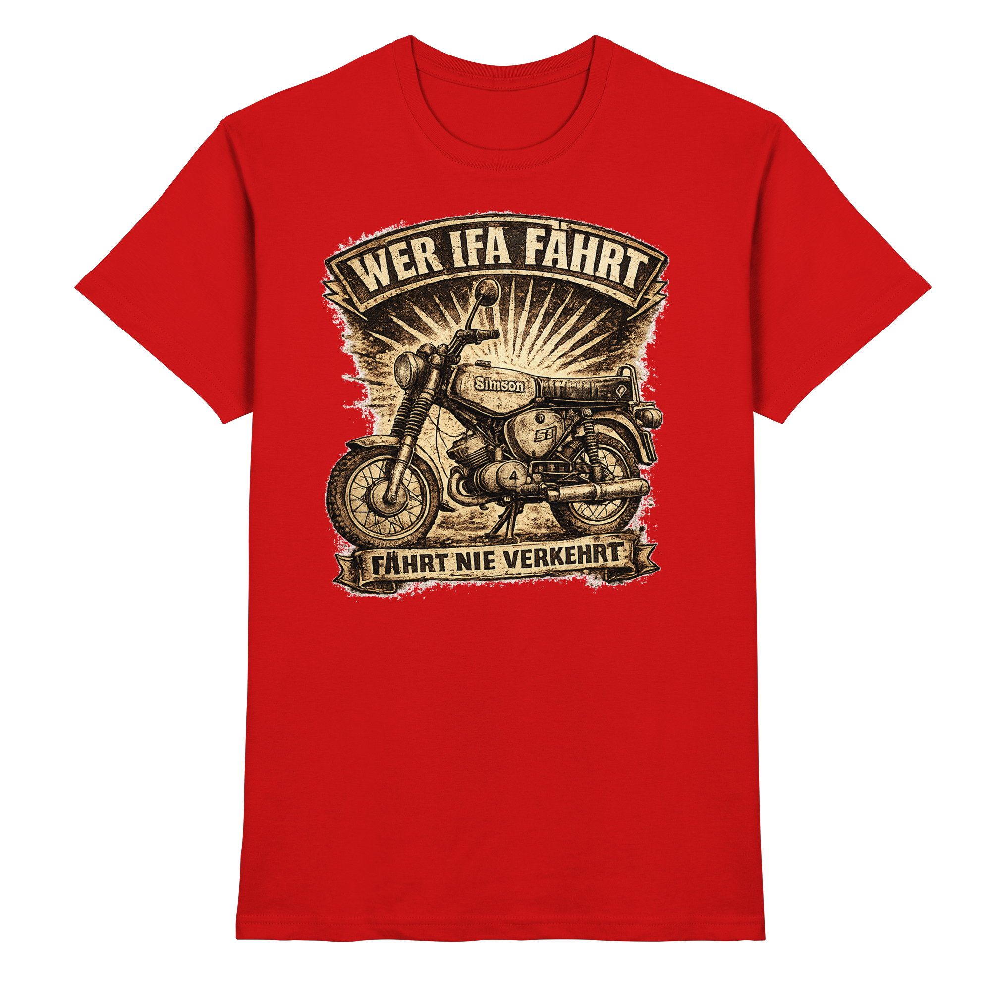 Simson WER IFA FÄHRT - Premium Shirt