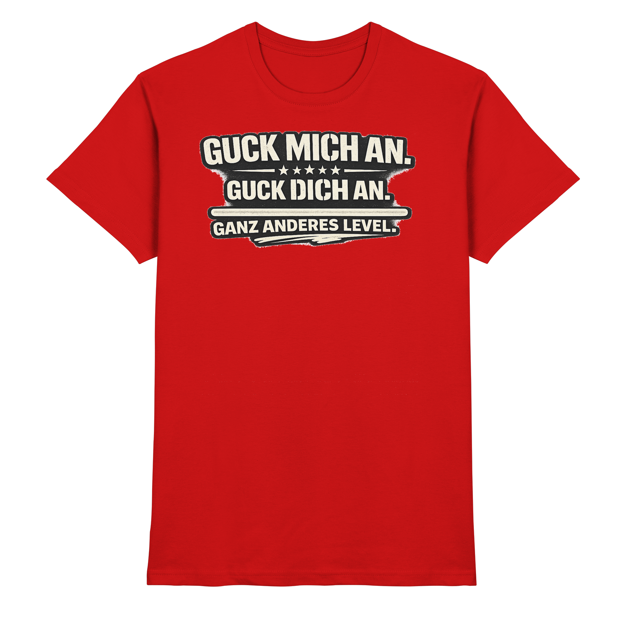Lustige Sprüche GUCK MICH AN  - Premium Shirt