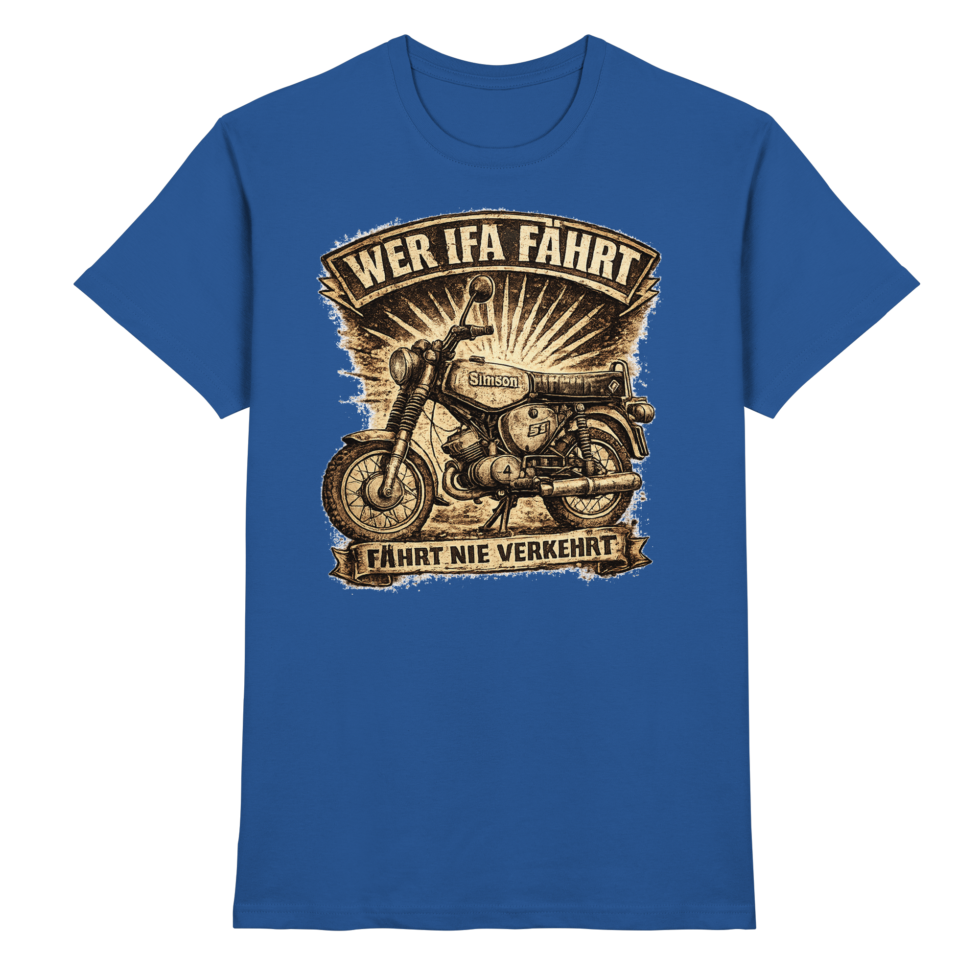 Simson WER IFA FÄHRT - Premium Shirt