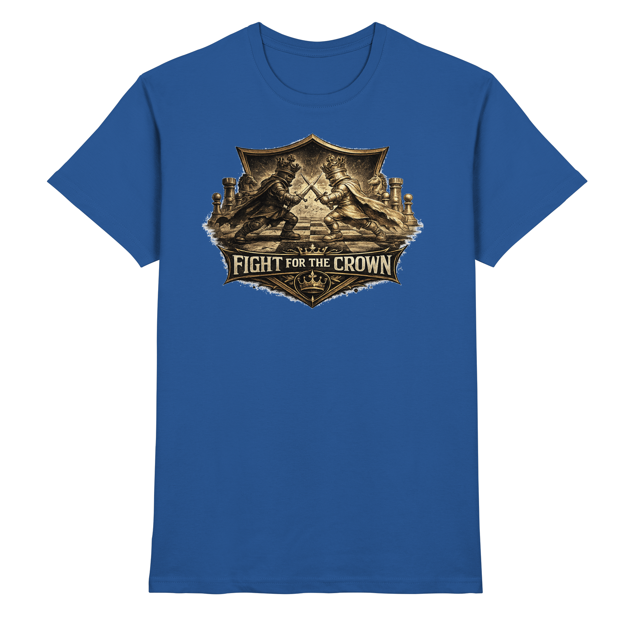 Schach Chess FIGHT FOR THE CROWN - Premium Shirt