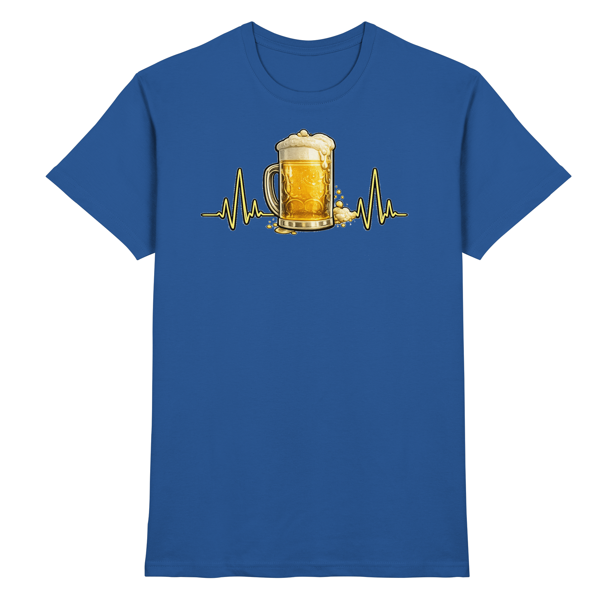 BIER EKG FUN Geschenk Party  - Premium Shirt