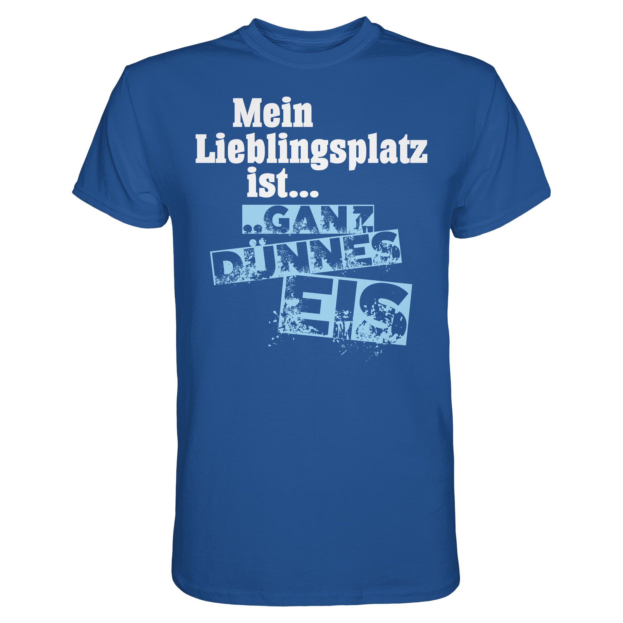 Lustige Sprüche GANZ DÜNNES EIS  - Premium Shirt