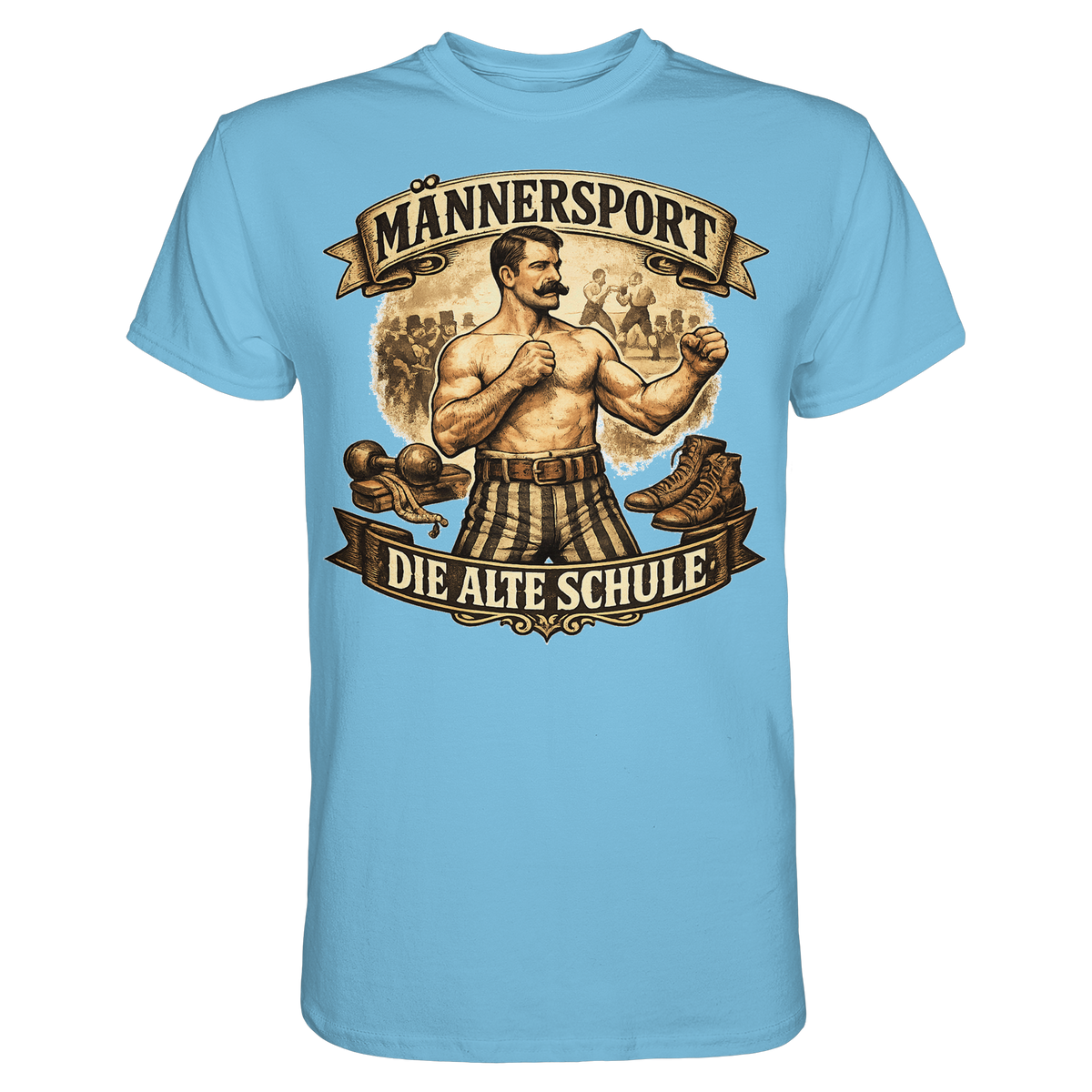 Männersport Die alte Schule Boxen Boxsport Geschenk - Premium Shirt