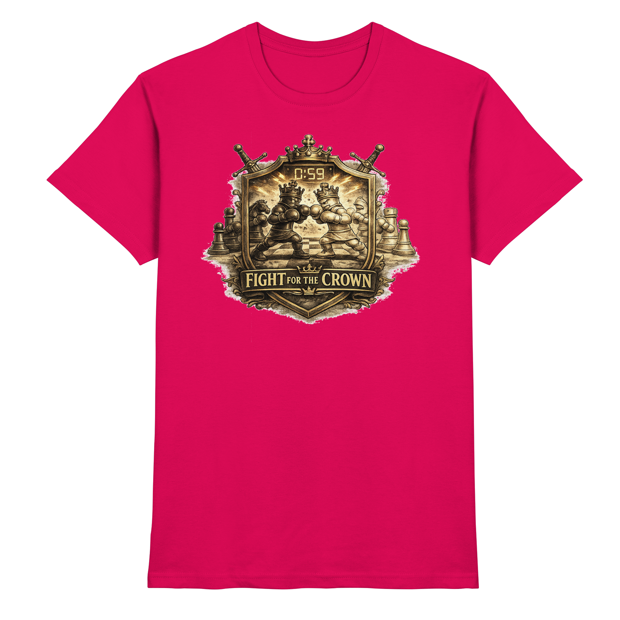 Schach Chess Fight for the Crown - Premium Shirt