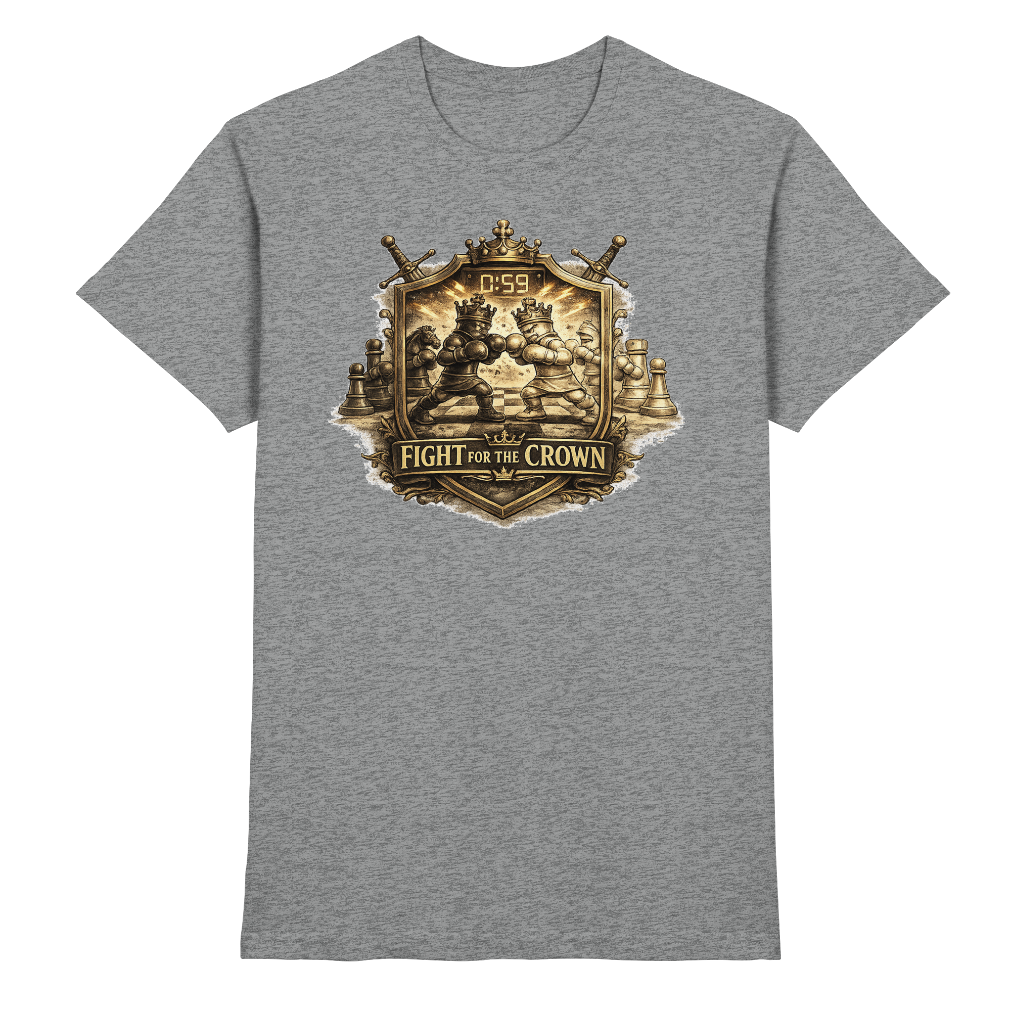 Schach Chess Fight for the Crown - Premium Shirt