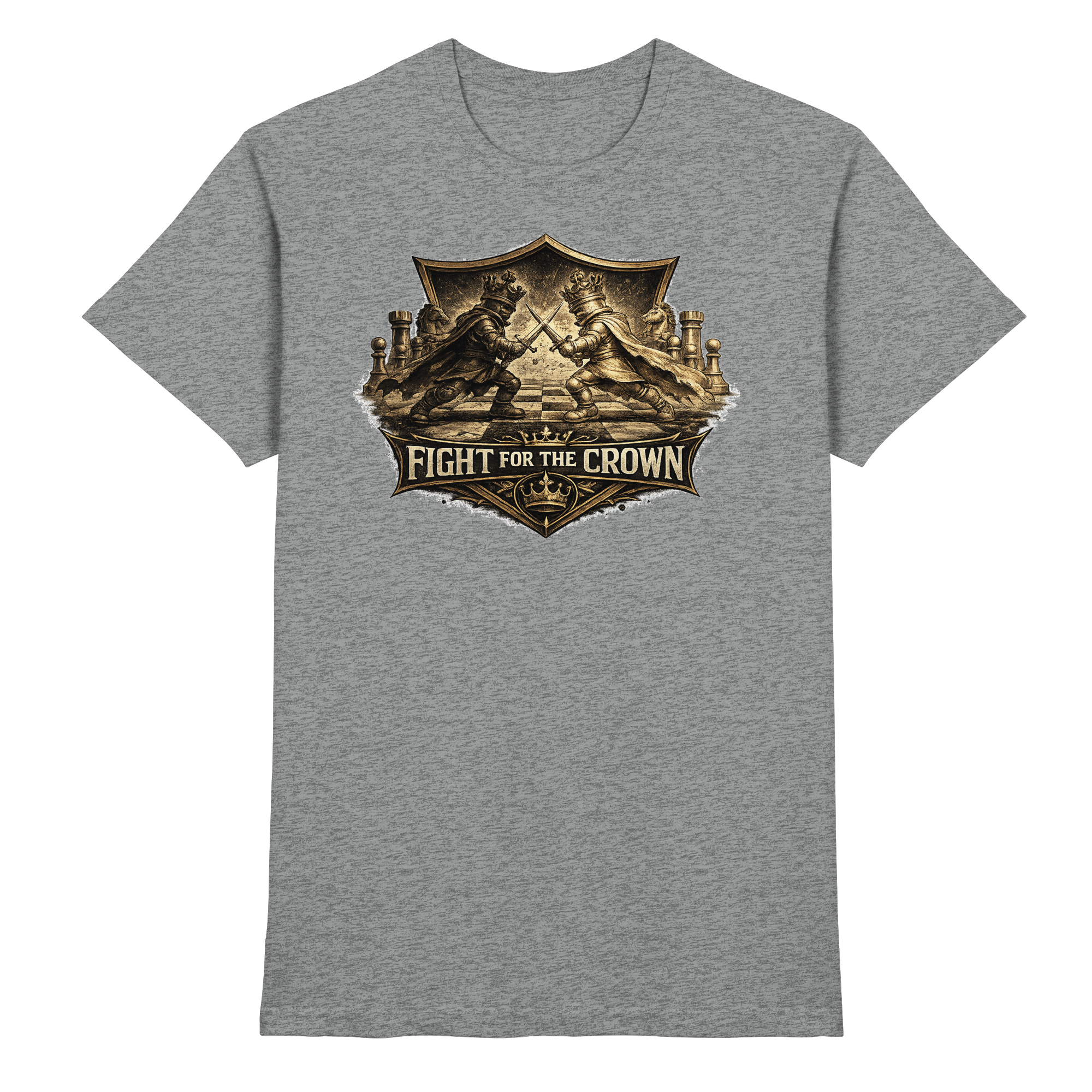 Schach Chess FIGHT FOR THE CROWN - Premium Shirt