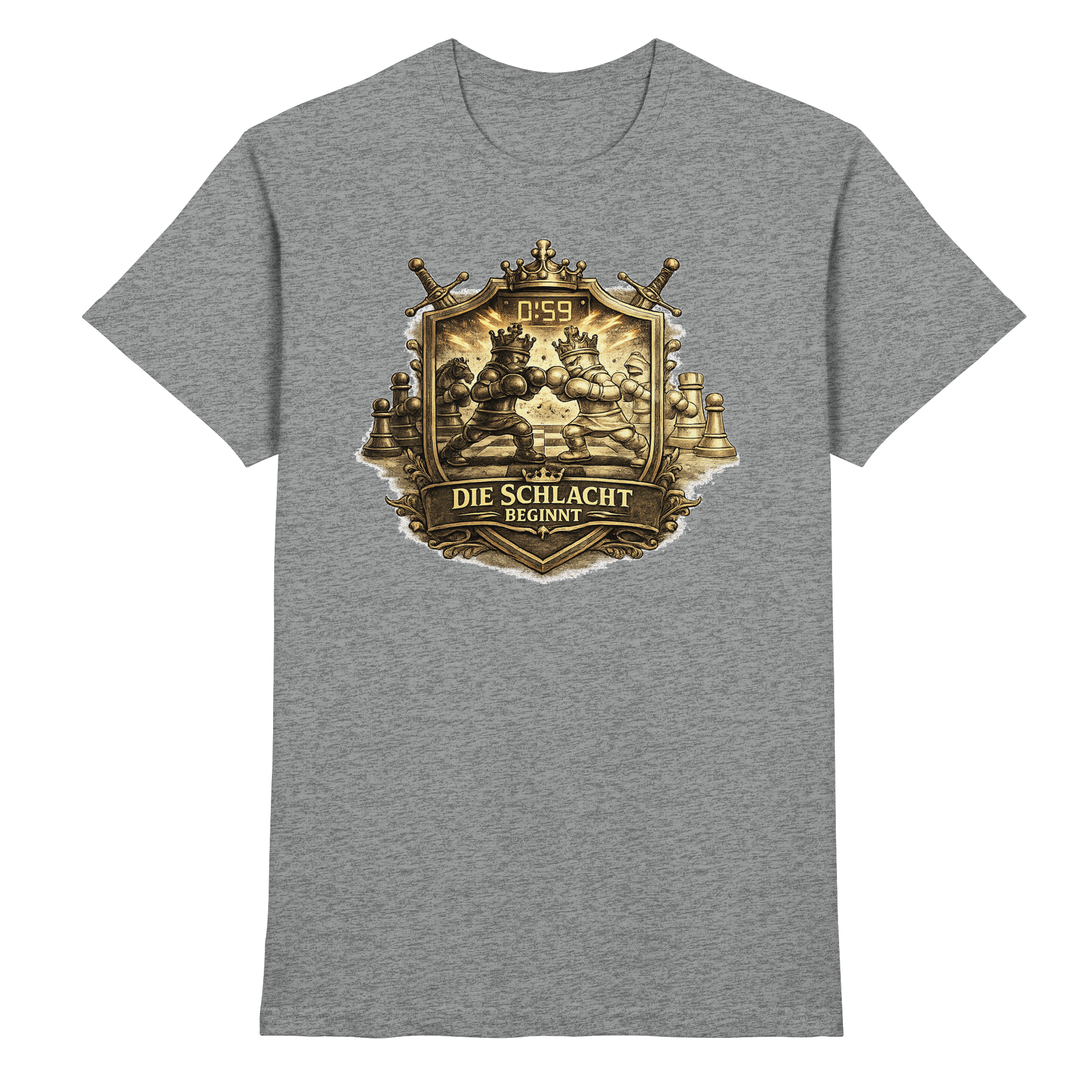 Schach/ DIE SCHLACHT BEGINNT - Premium Shirt