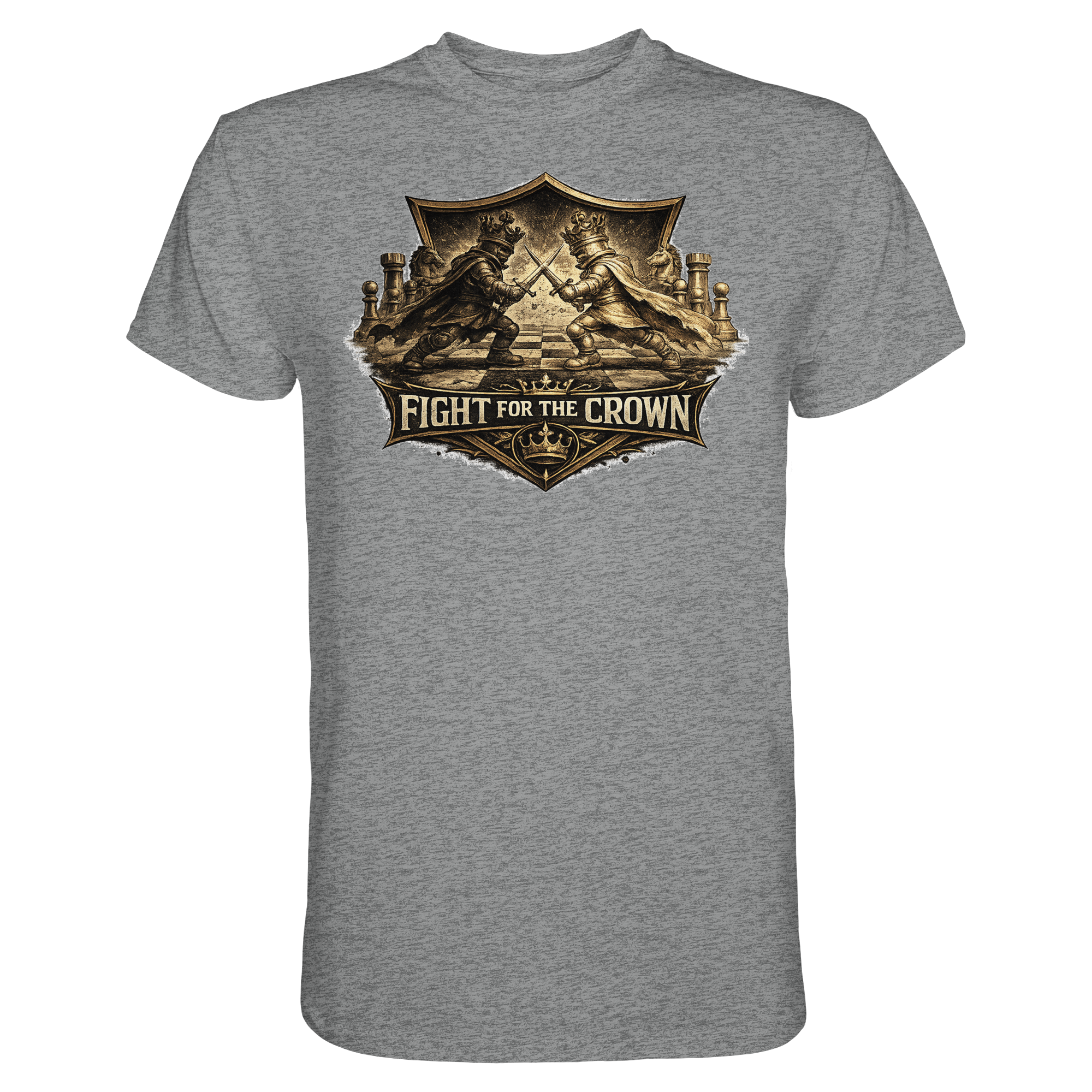 Schach Chess FIGHT FOR THE CROWN - Premium Shirt