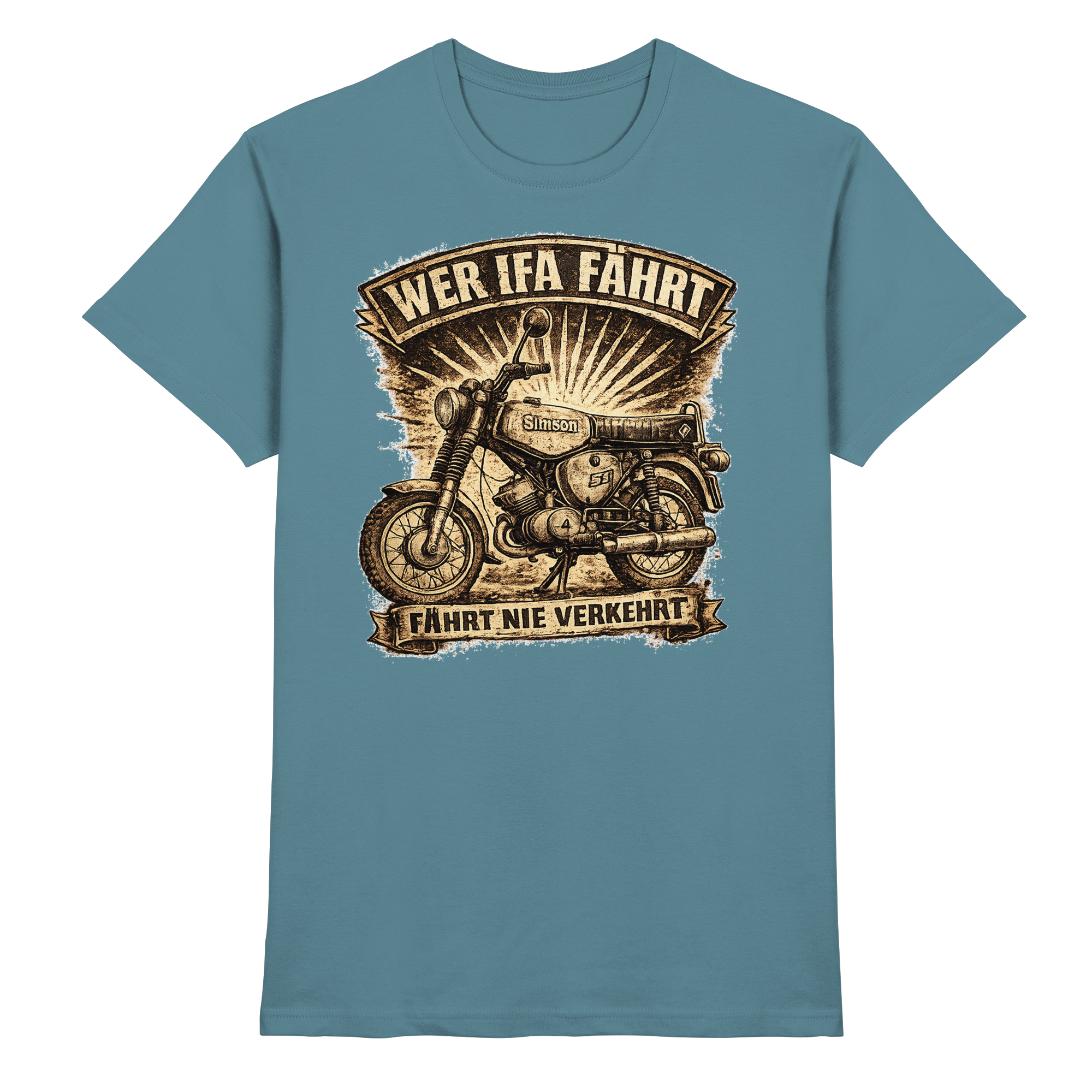Simson WER IFA FÄHRT - Premium Shirt
