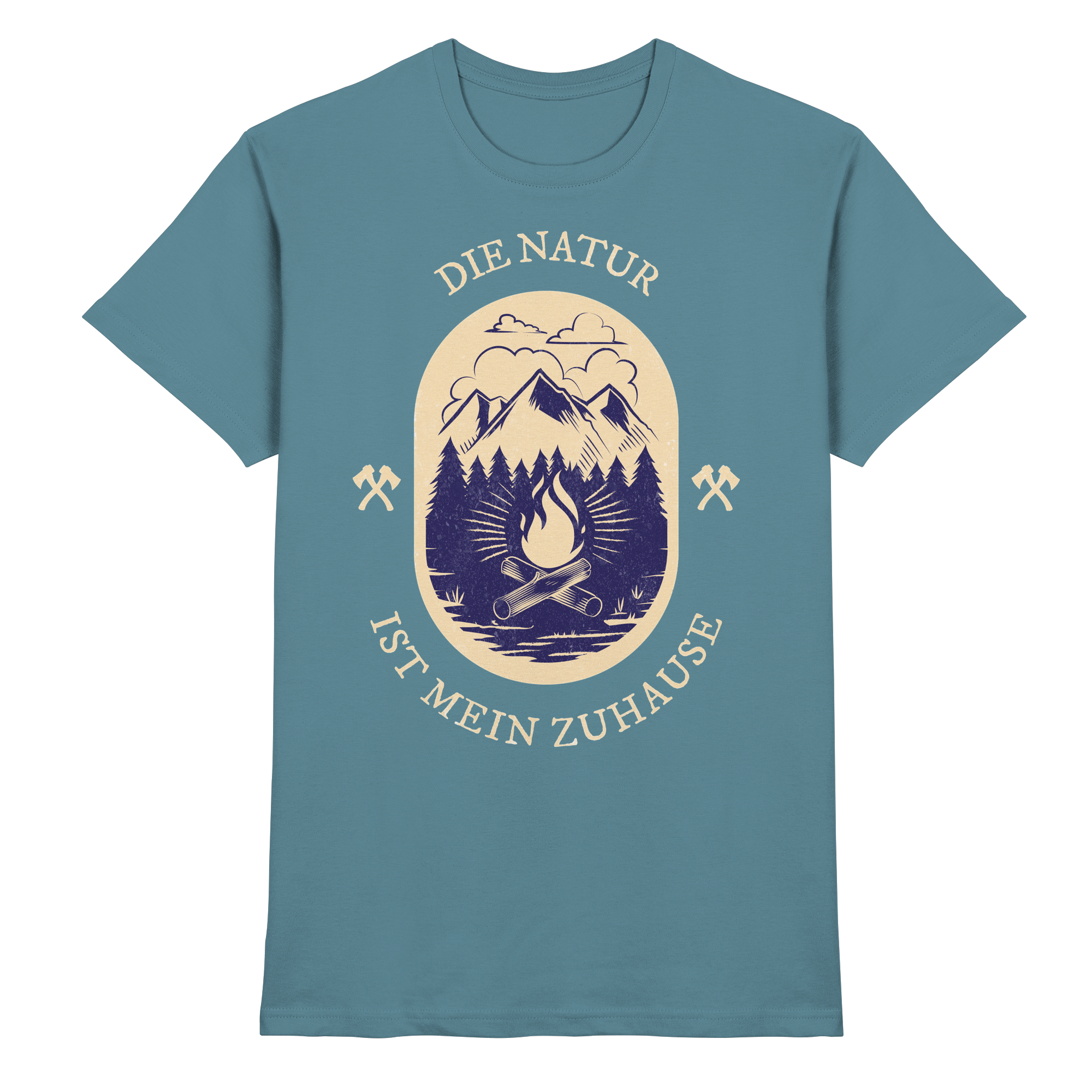 DIE NATUR IST MEIN ZU HAUSE Outdoor - Premium Shirt