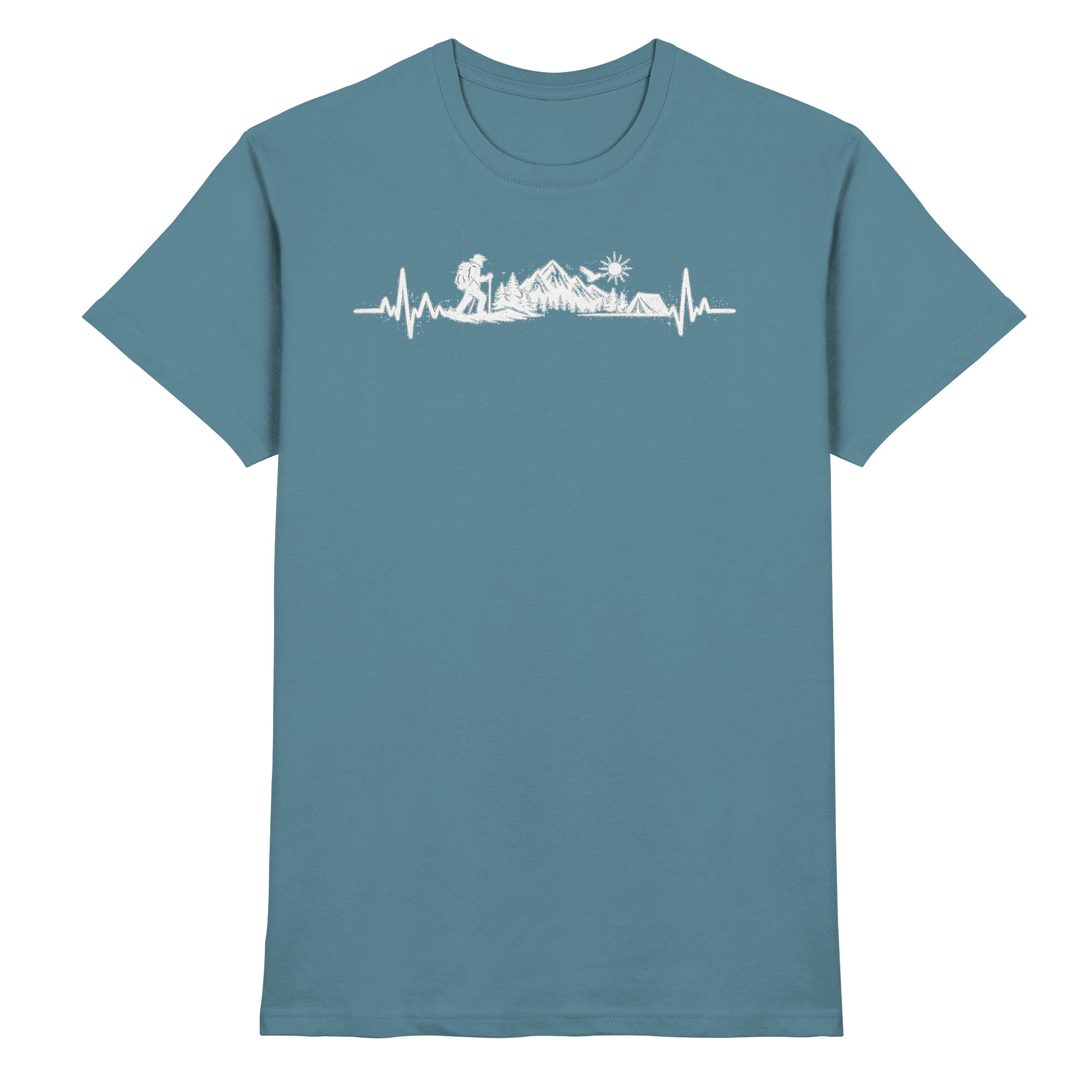 Wandern EKG Outdoor Geschenk - Premium Shirt