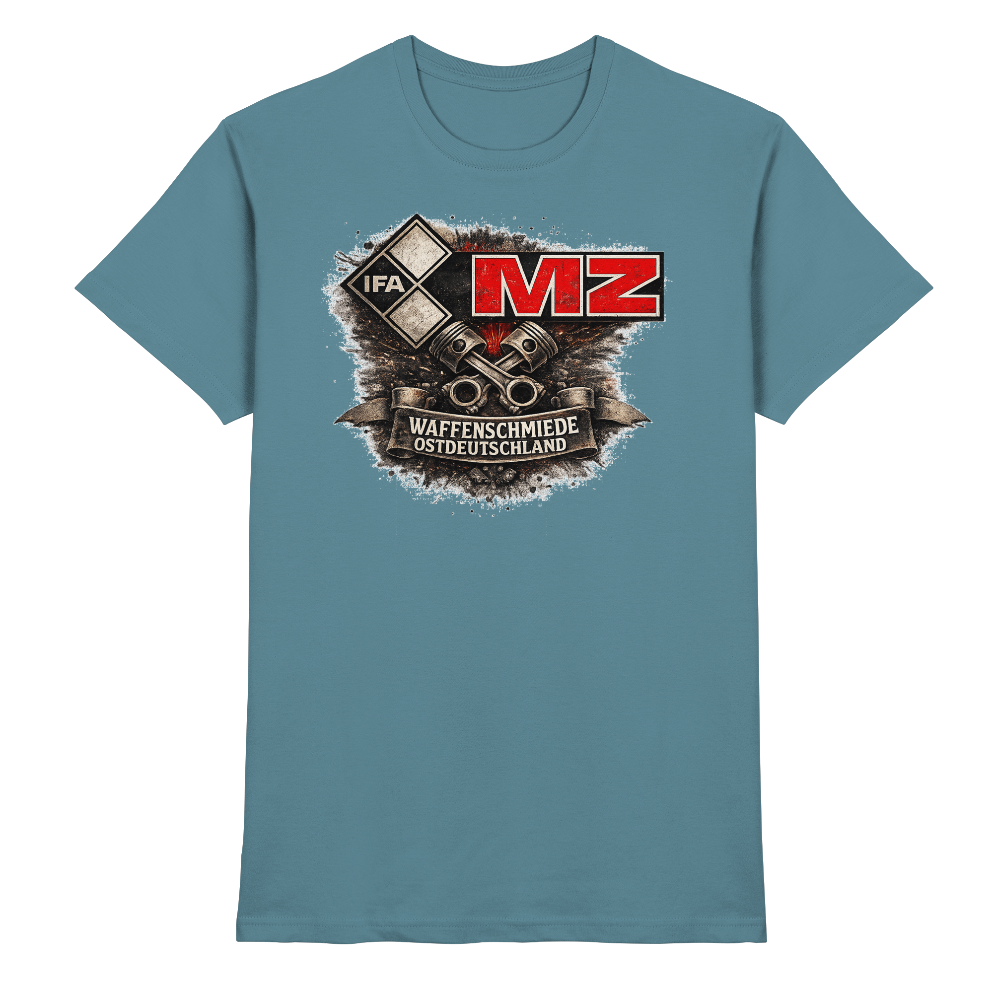 MZ IFA Waffenschmiede Ostdeutschland - Premium Shirt