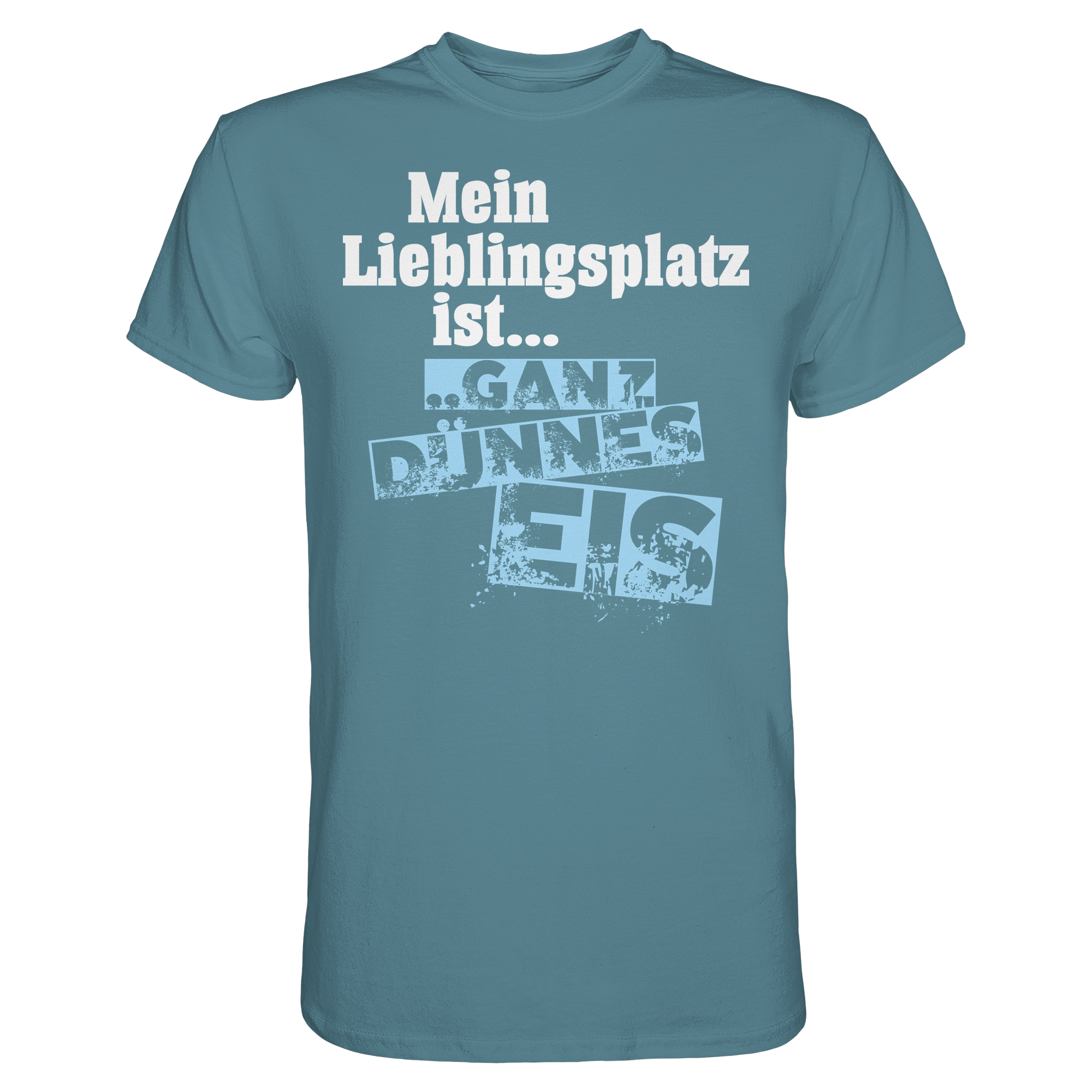 Lustige Sprüche GANZ DÜNNES EIS  - Premium Shirt