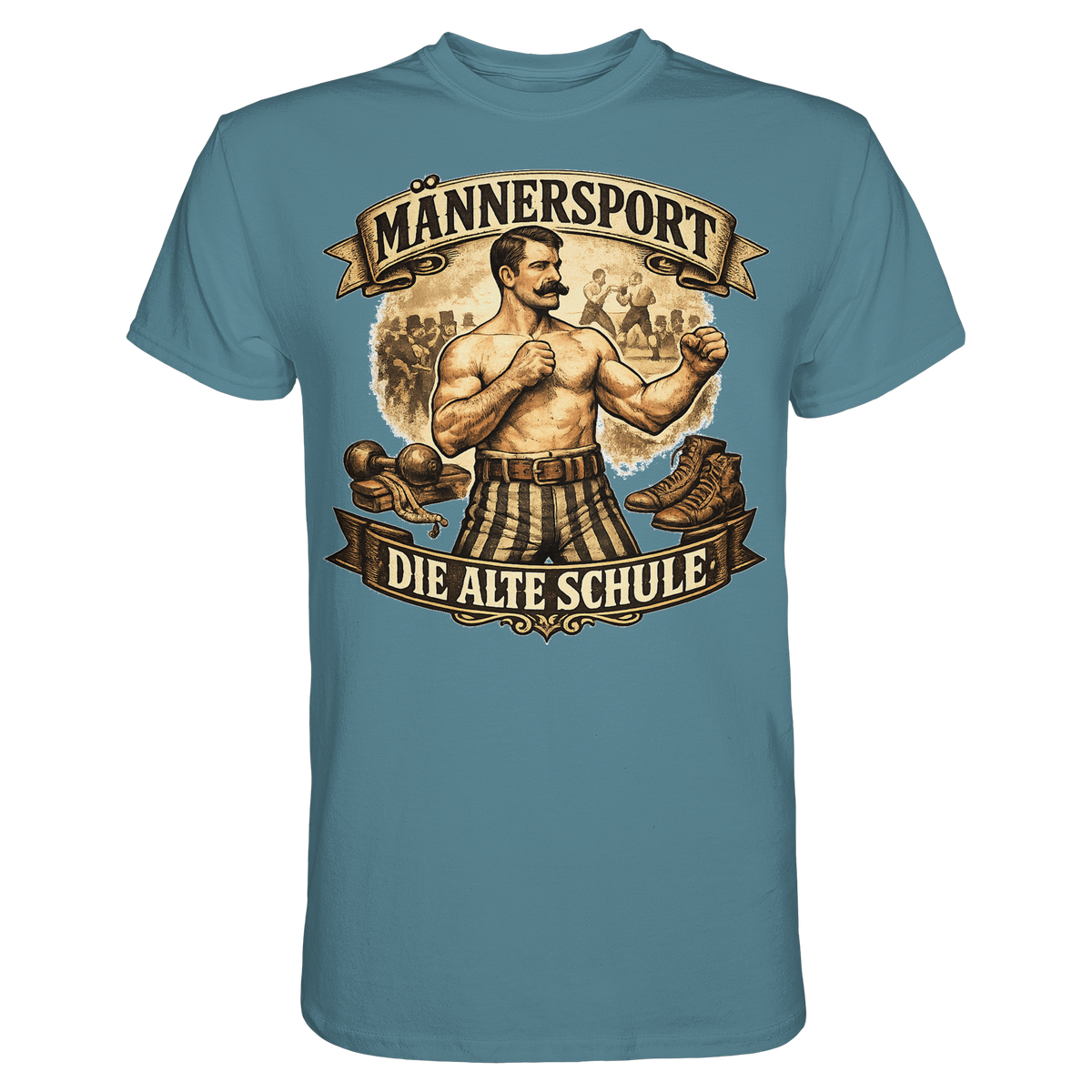Männersport Die alte Schule Boxen Boxsport Geschenk - Premium Shirt