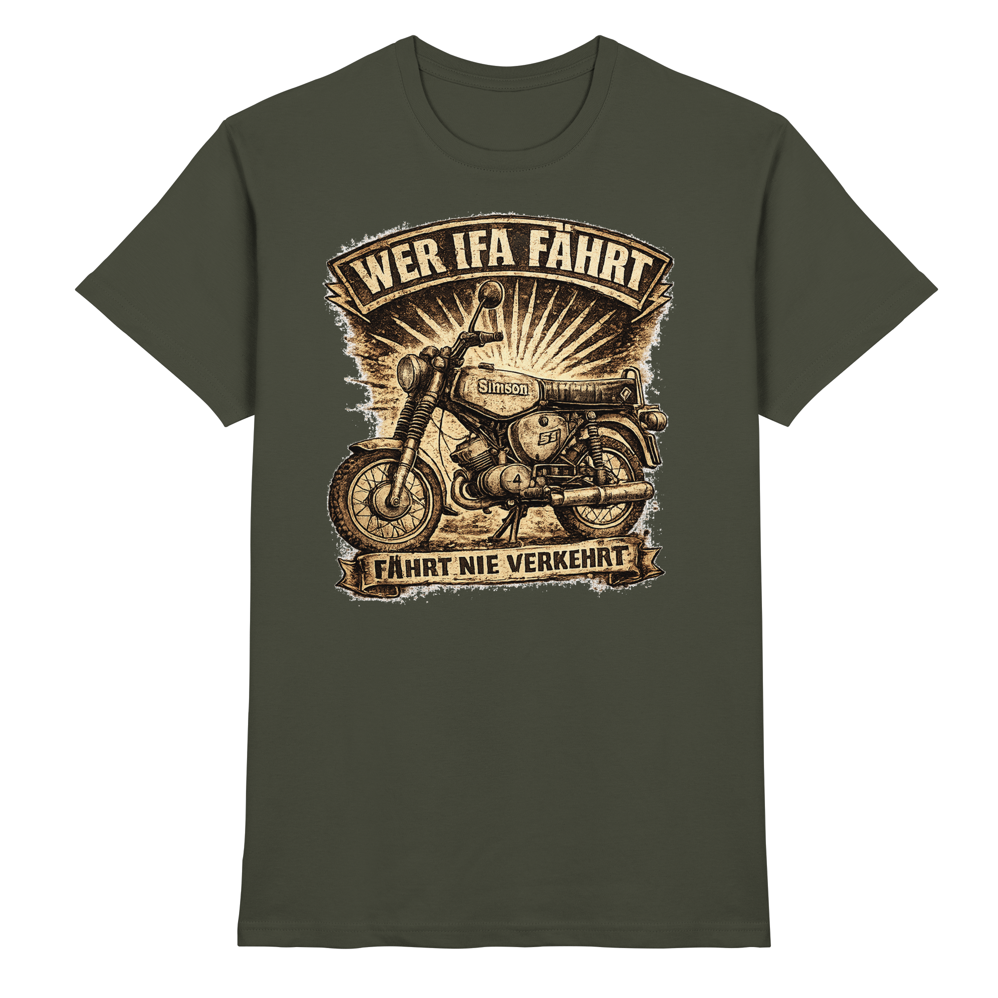 Simson WER IFA FÄHRT - Premium Shirt