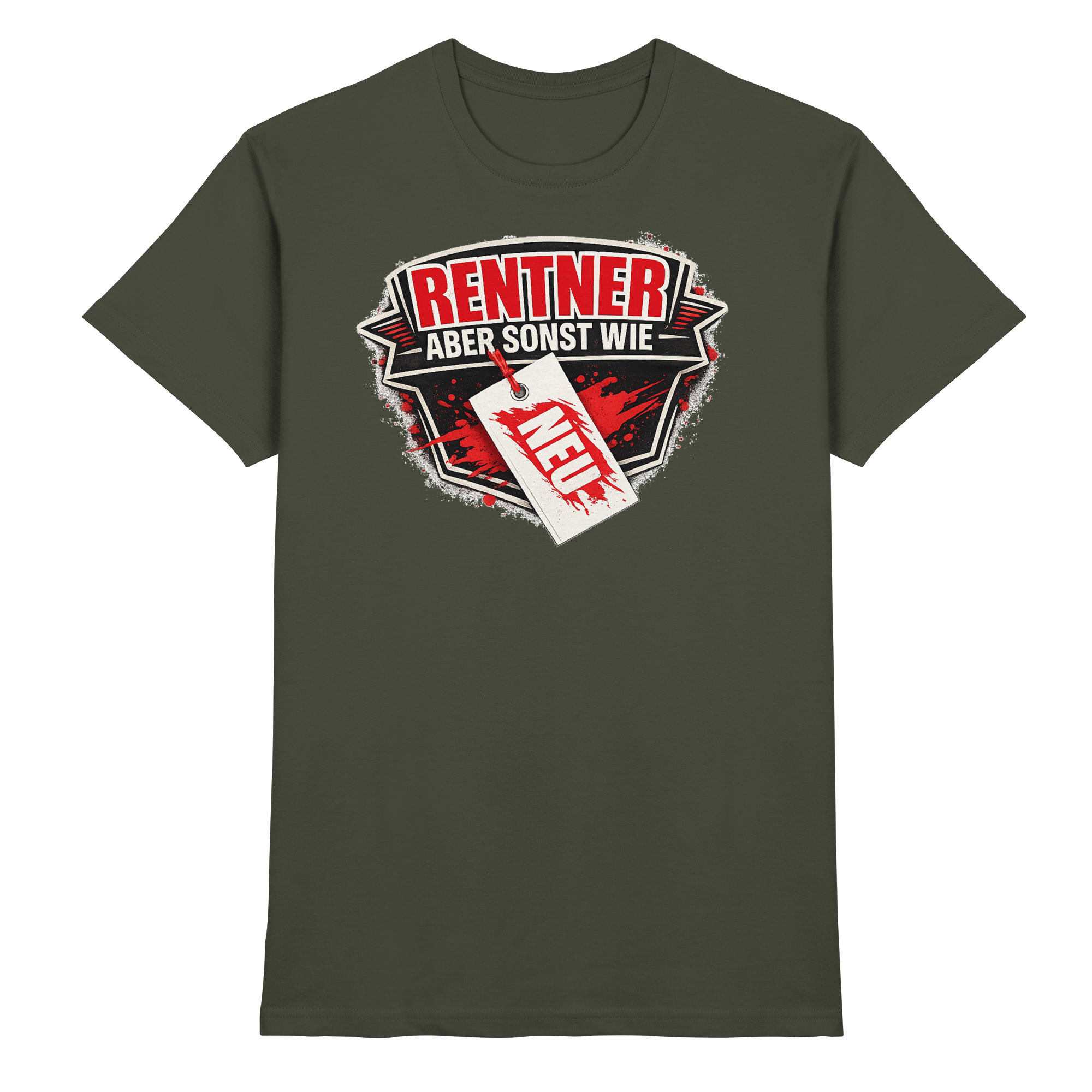 Lustige Sprüche RENTNER ABER SONST WIE NEU - Premium Shirt