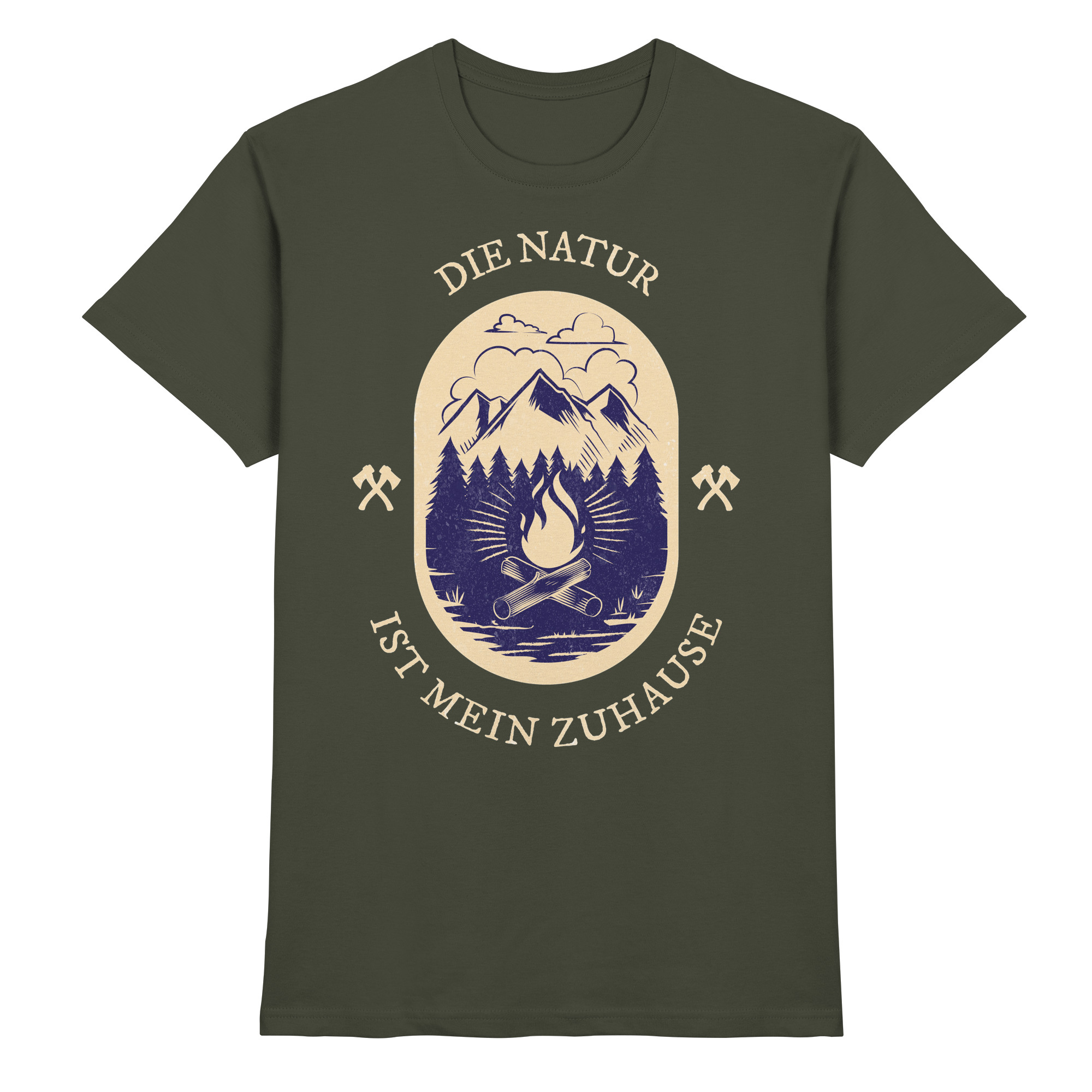 DIE NATUR IST MEIN ZU HAUSE Outdoor - Premium Shirt