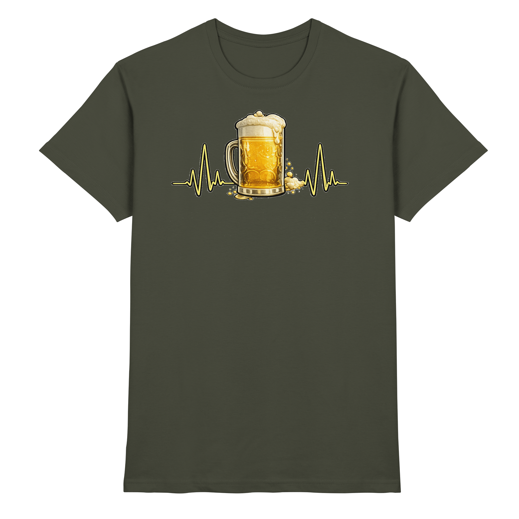 BIER EKG FUN Geschenk Party  - Premium Shirt
