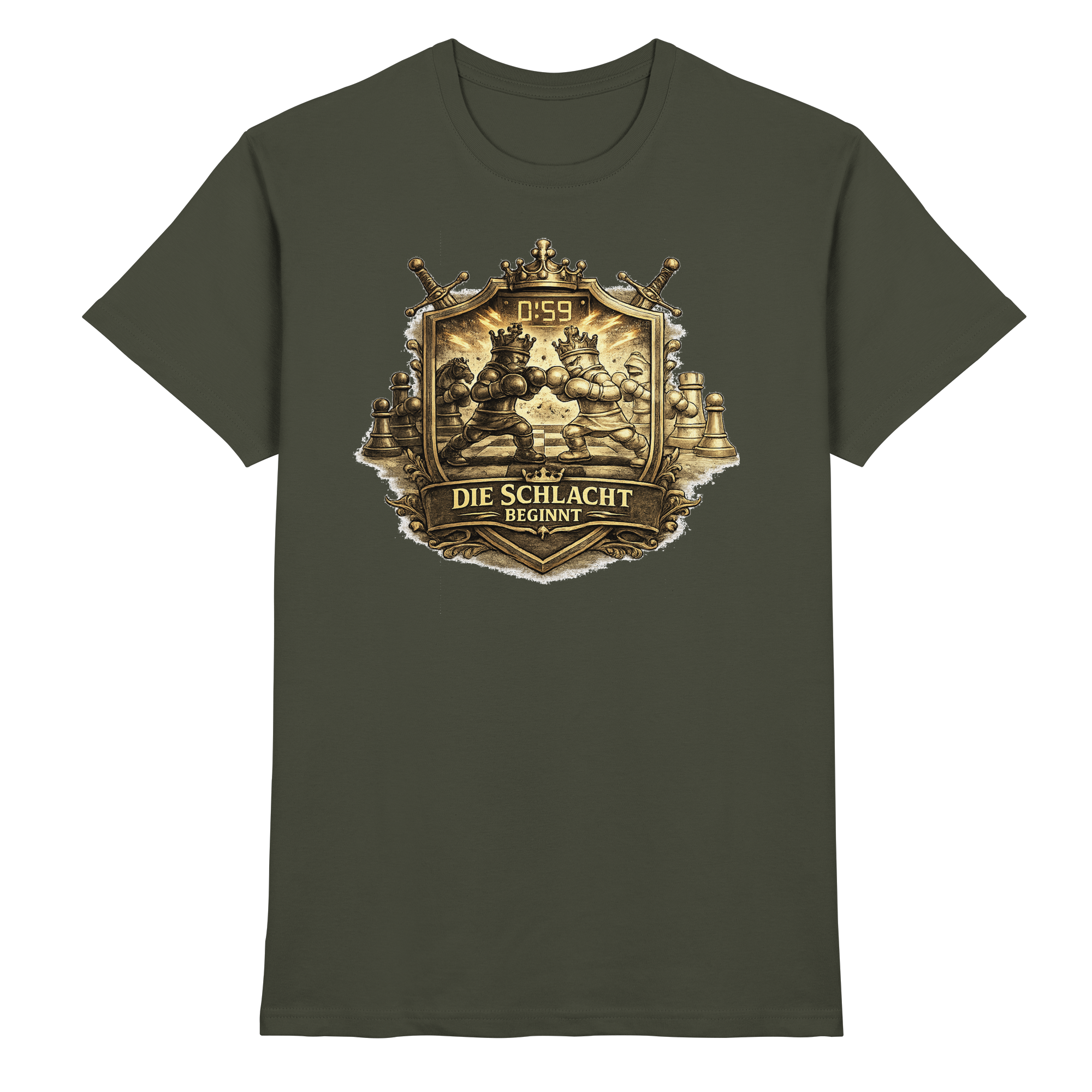 Schach/ DIE SCHLACHT BEGINNT - Premium Shirt