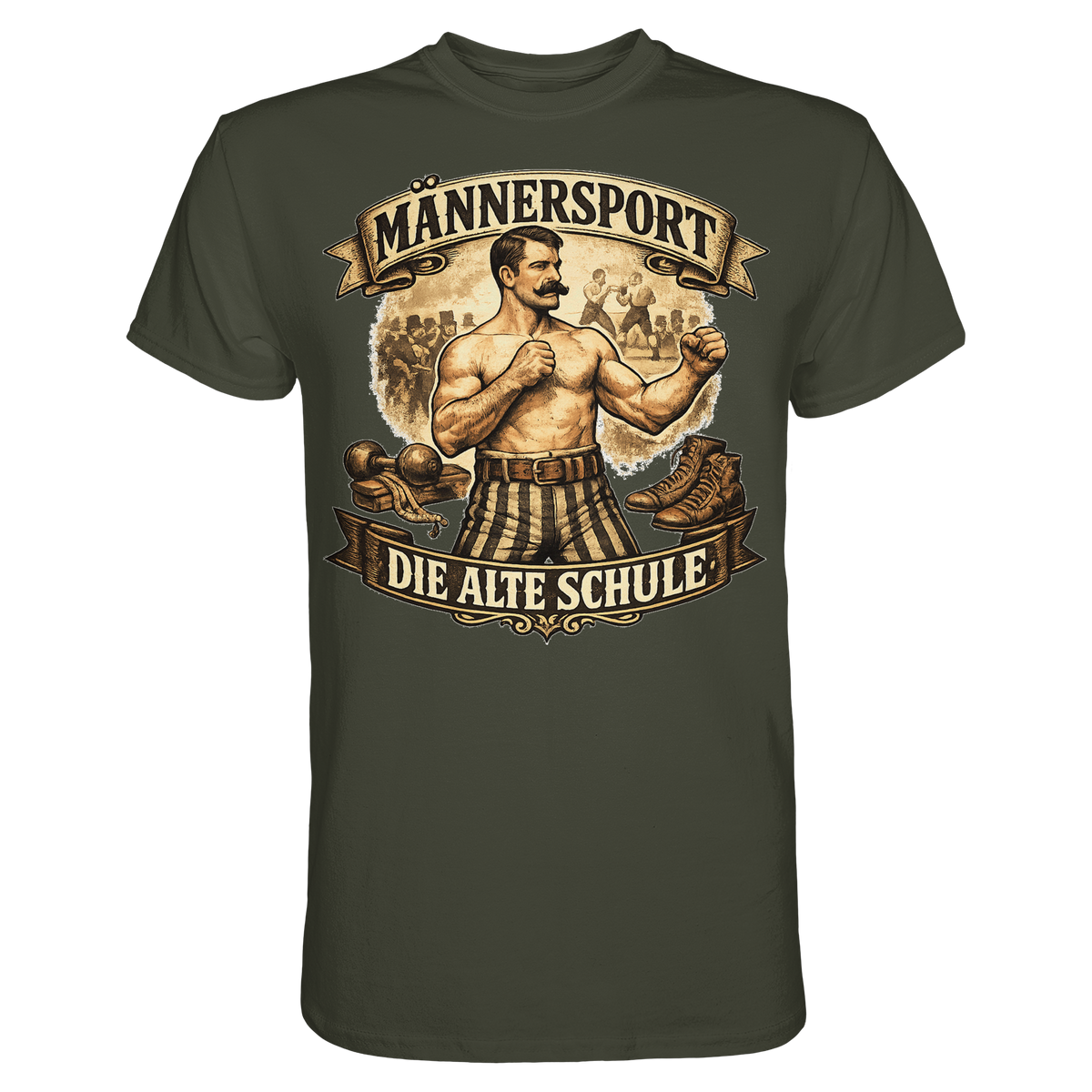 Männersport Die alte Schule Boxen Boxsport Geschenk - Premium Shirt