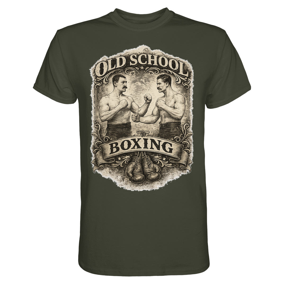 Old School Boxing Boxsport Boxen Geschenk  - Premium Shirt