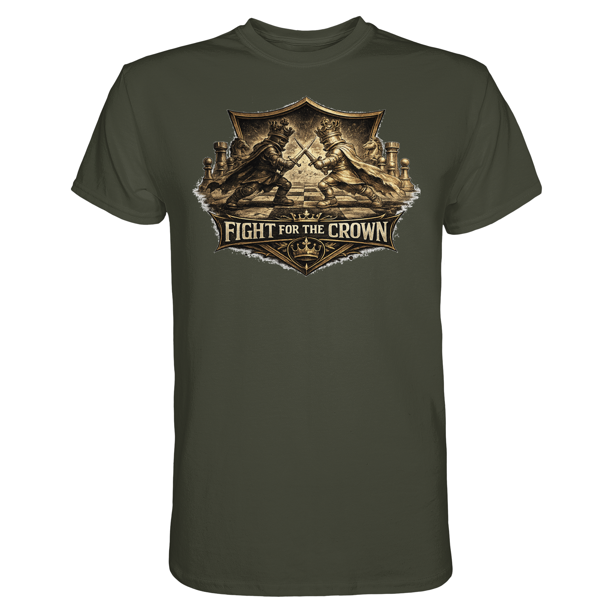 Schach Chess FIGHT FOR THE CROWN - Premium Shirt