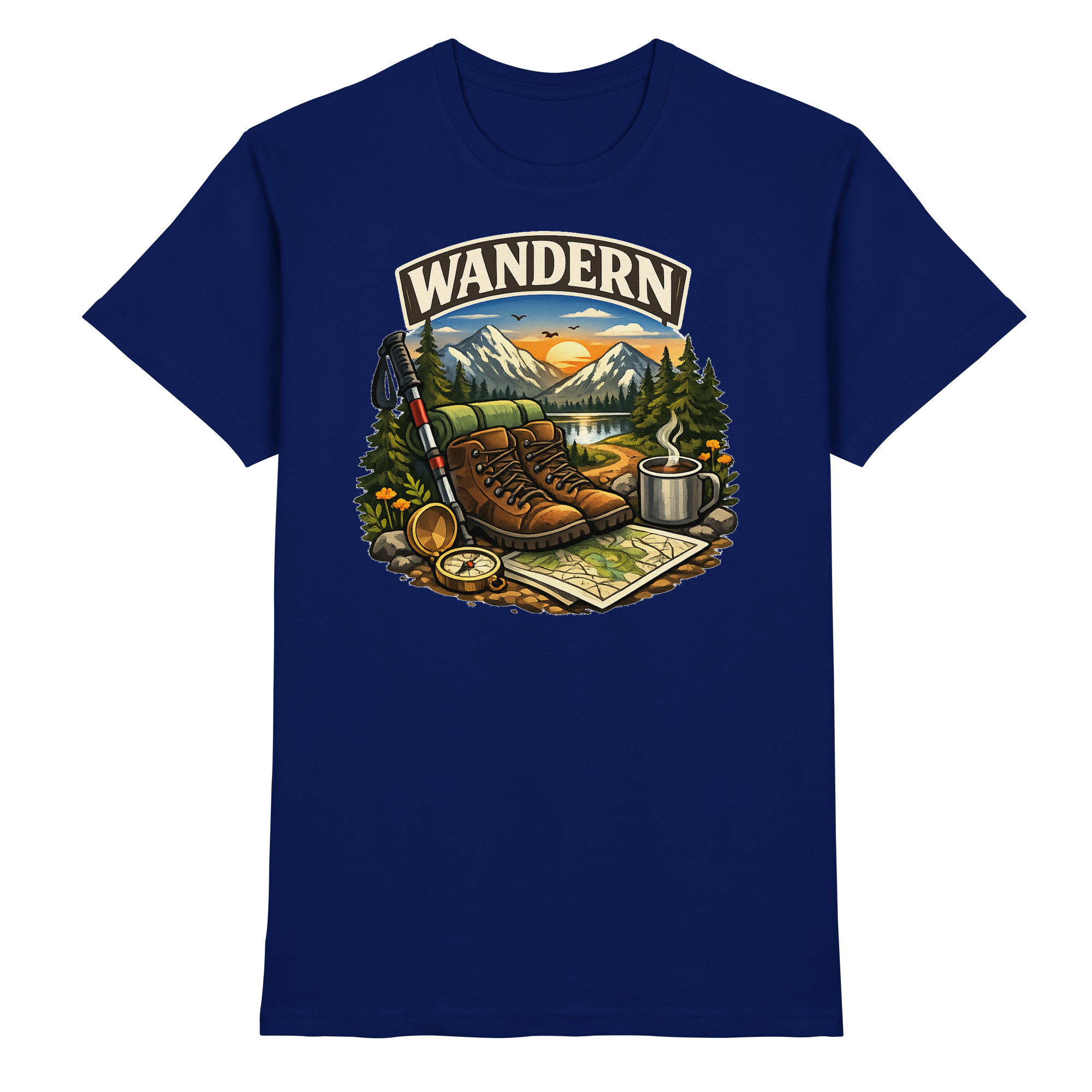 Wandern Natur Outdoor Geschenk - Premium Shirt