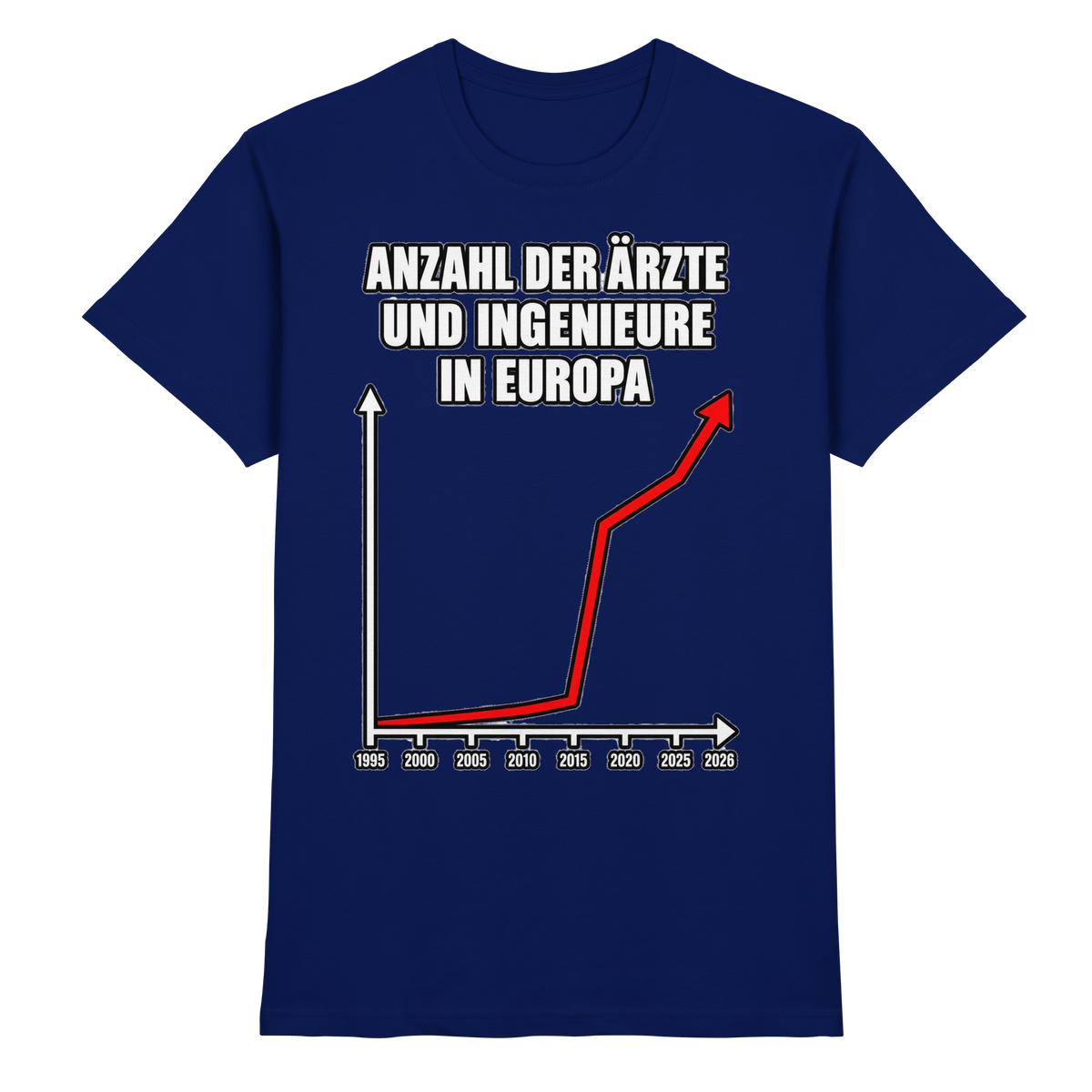Anzahl der Ärzte und Ingenieure in Europa Lustige Sprüche - Premium Shirt