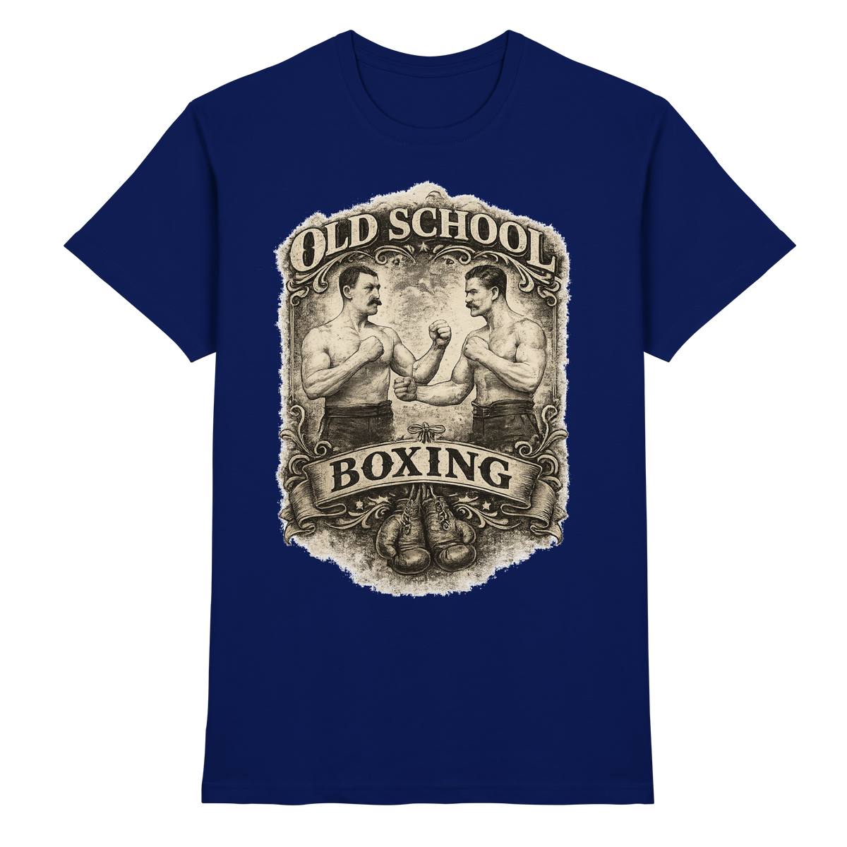 Old School Boxing Boxsport Boxen Geschenk  - Premium Shirt