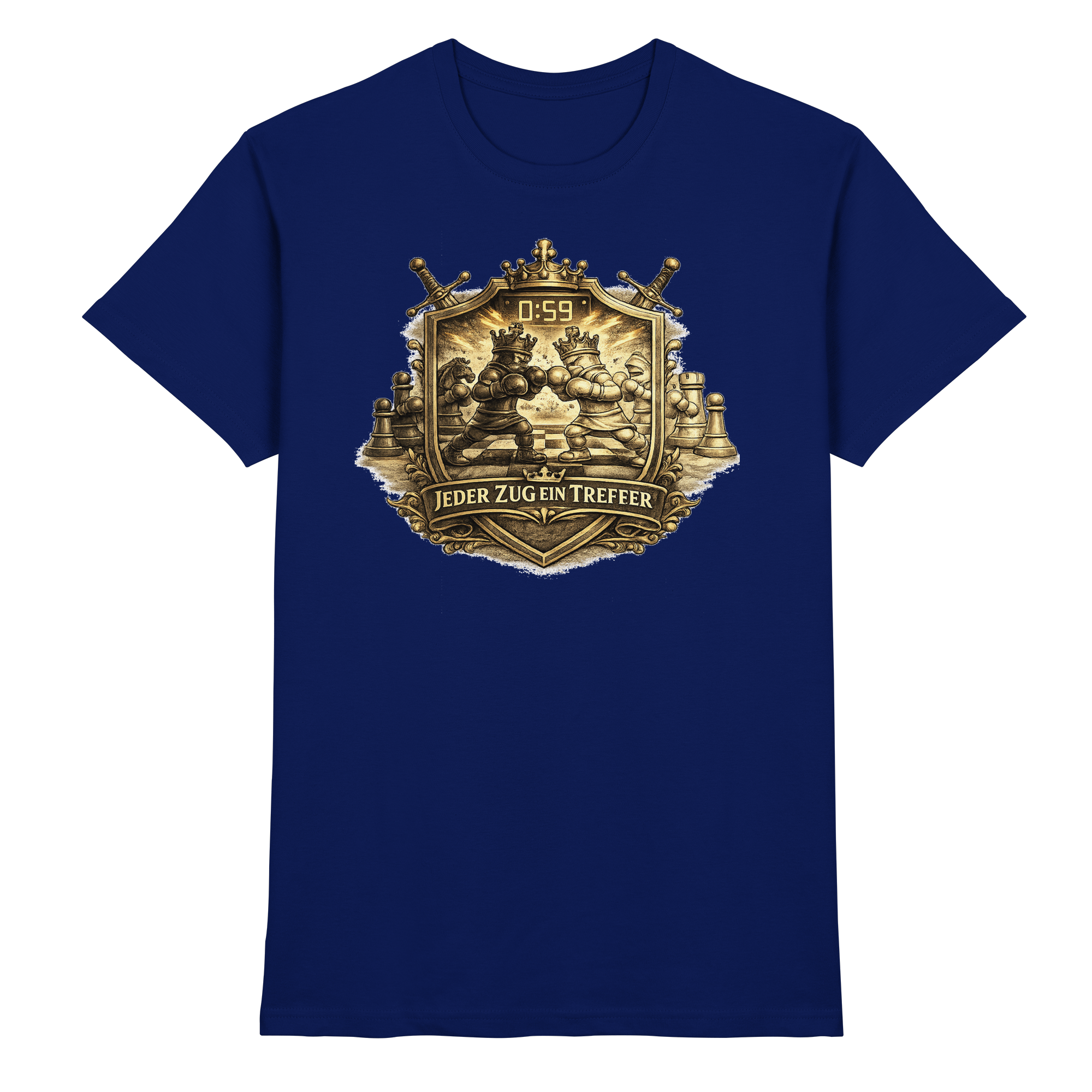 Schach/ JEDER ZUG EIN TREFFER  - Premium Shirt