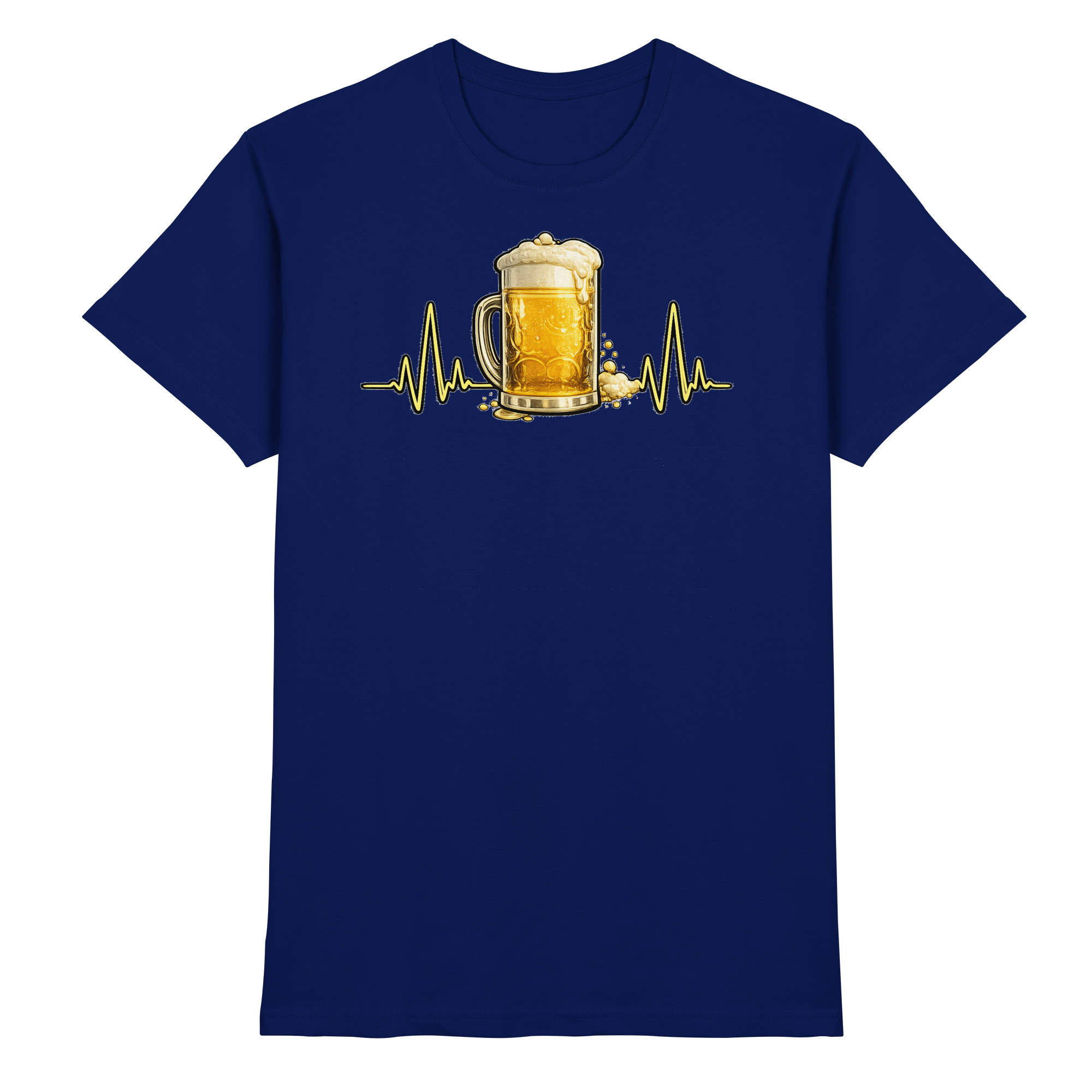 BIER EKG FUN Geschenk Party  - Premium Shirt