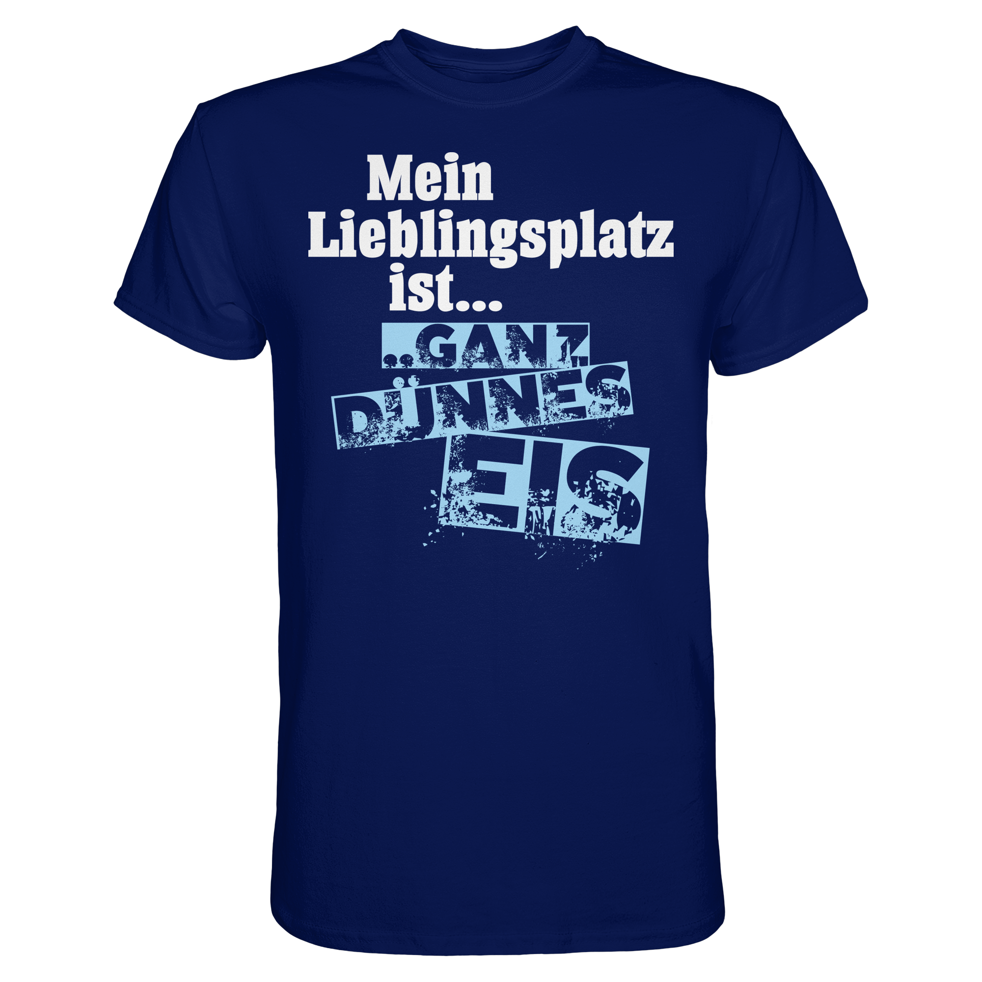 Lustige Sprüche GANZ DÜNNES EIS  - Premium Shirt