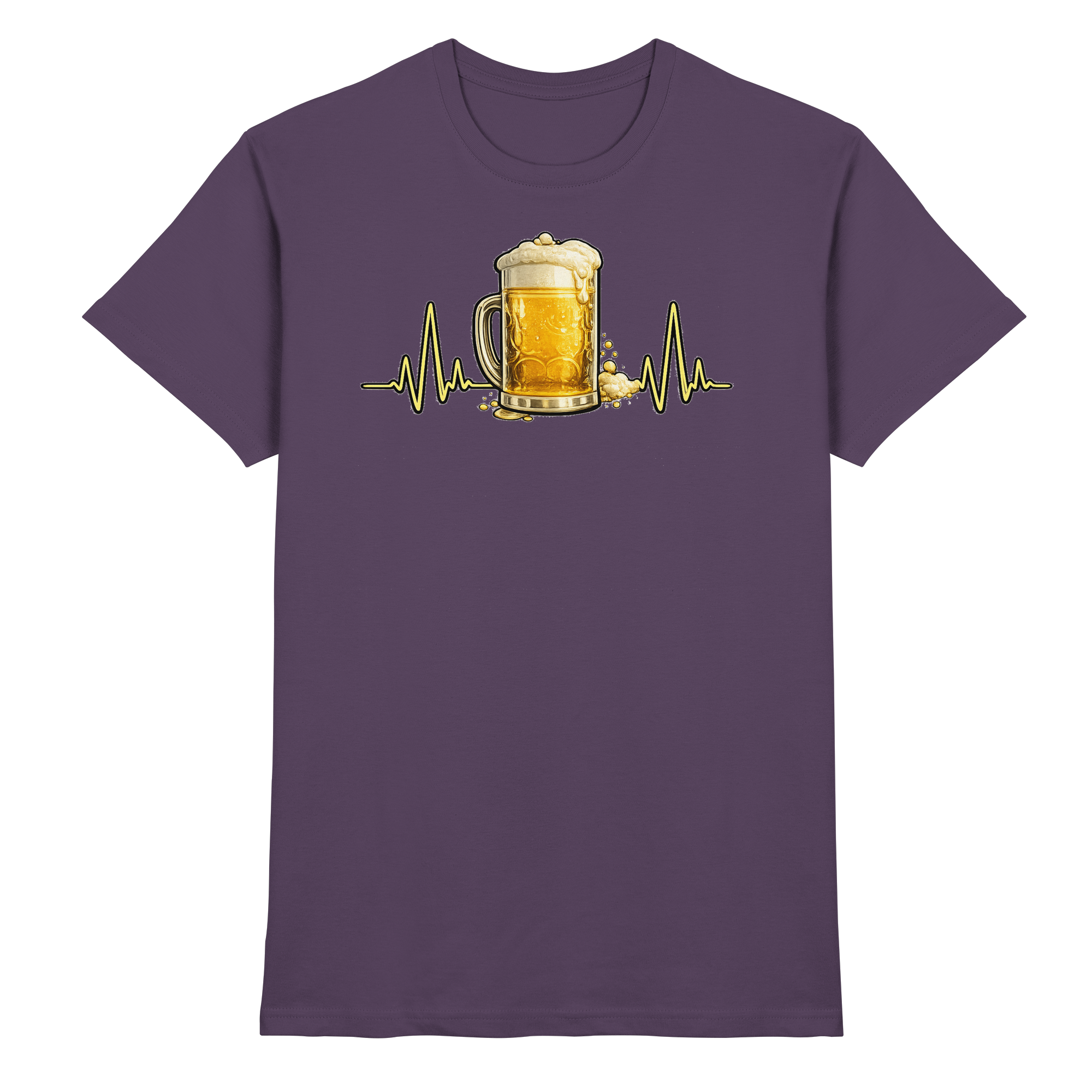 BIER EKG FUN Geschenk Party  - Premium Shirt
