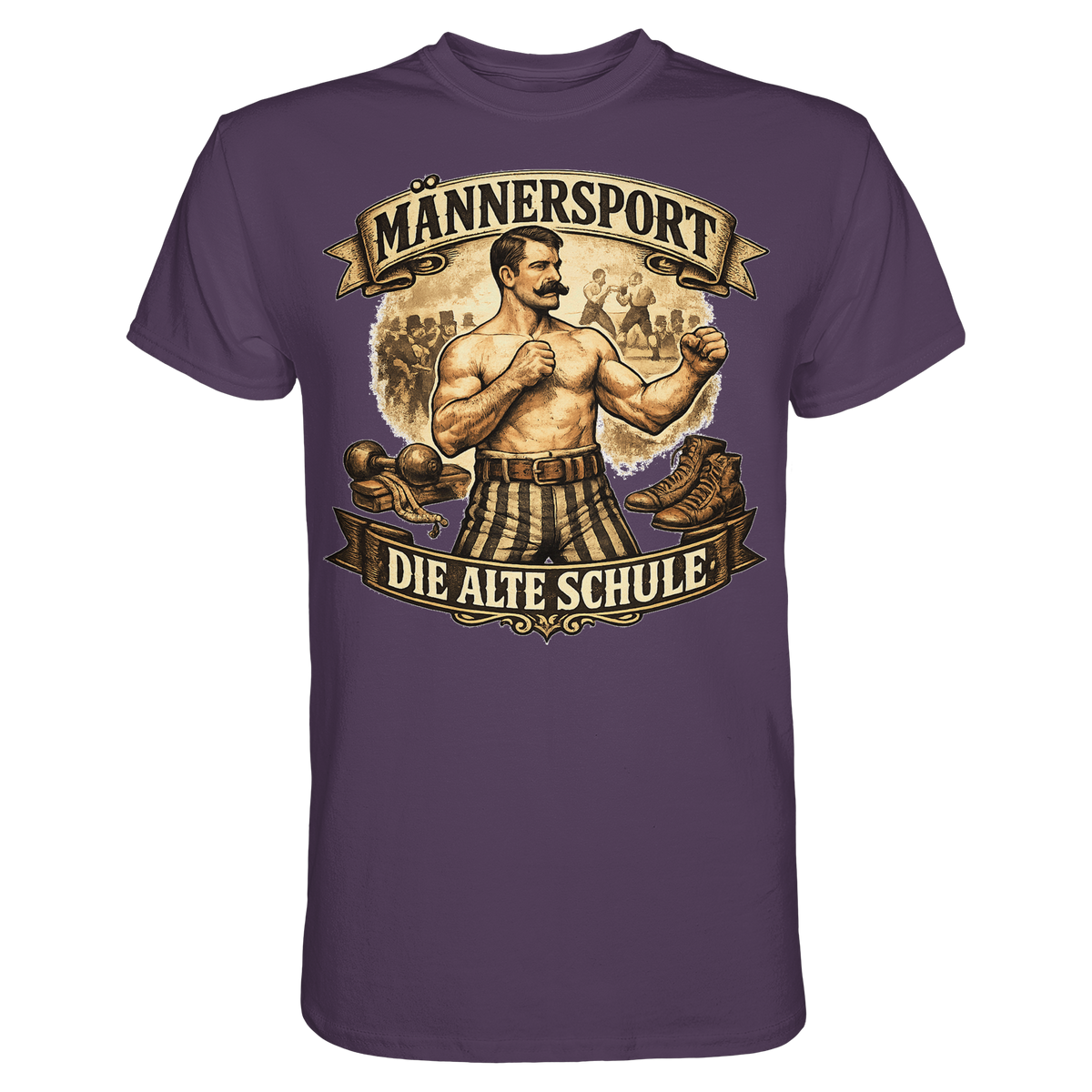 Männersport Die alte Schule Boxen Boxsport Geschenk - Premium Shirt