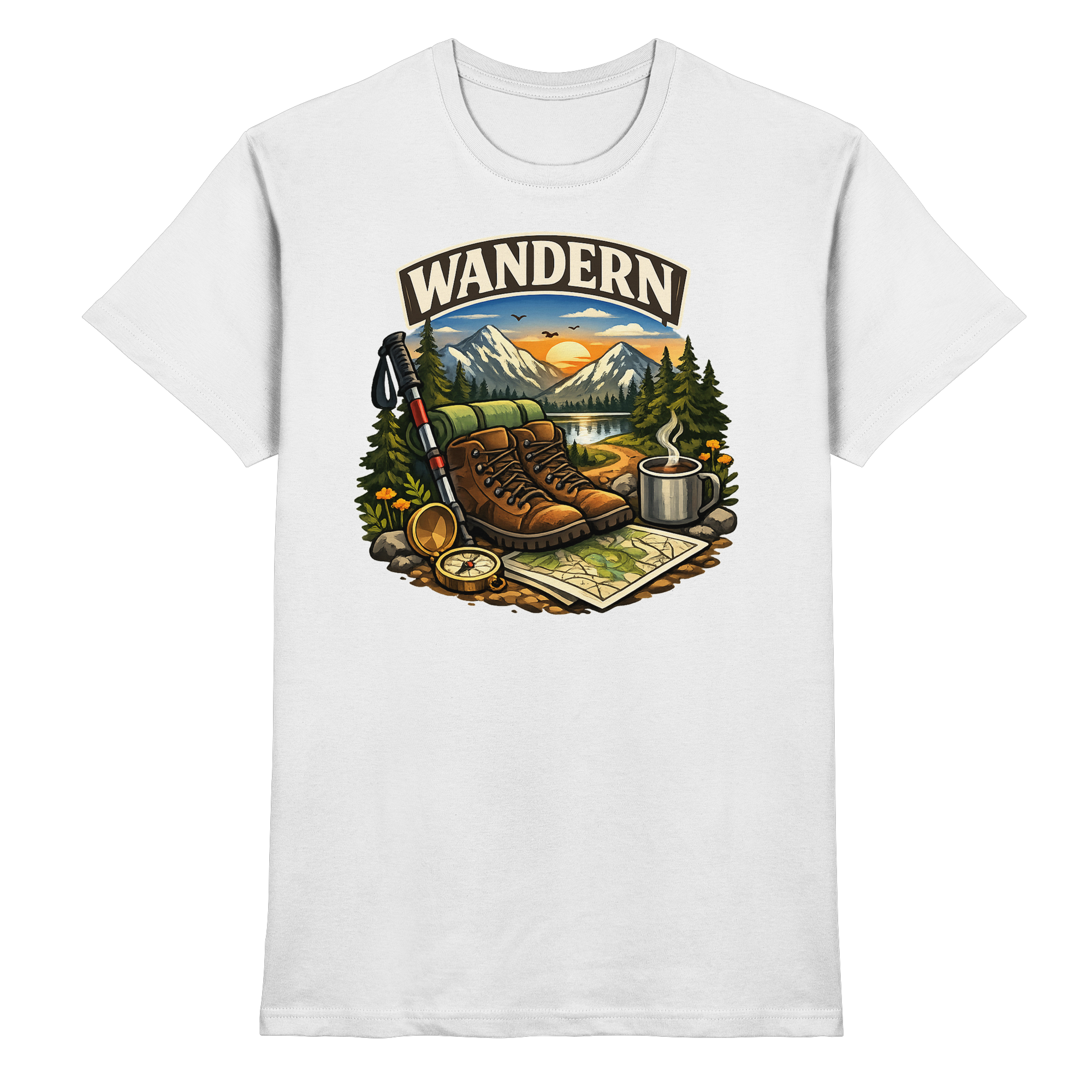 Wandern Natur Outdoor Geschenk - Premium Shirt