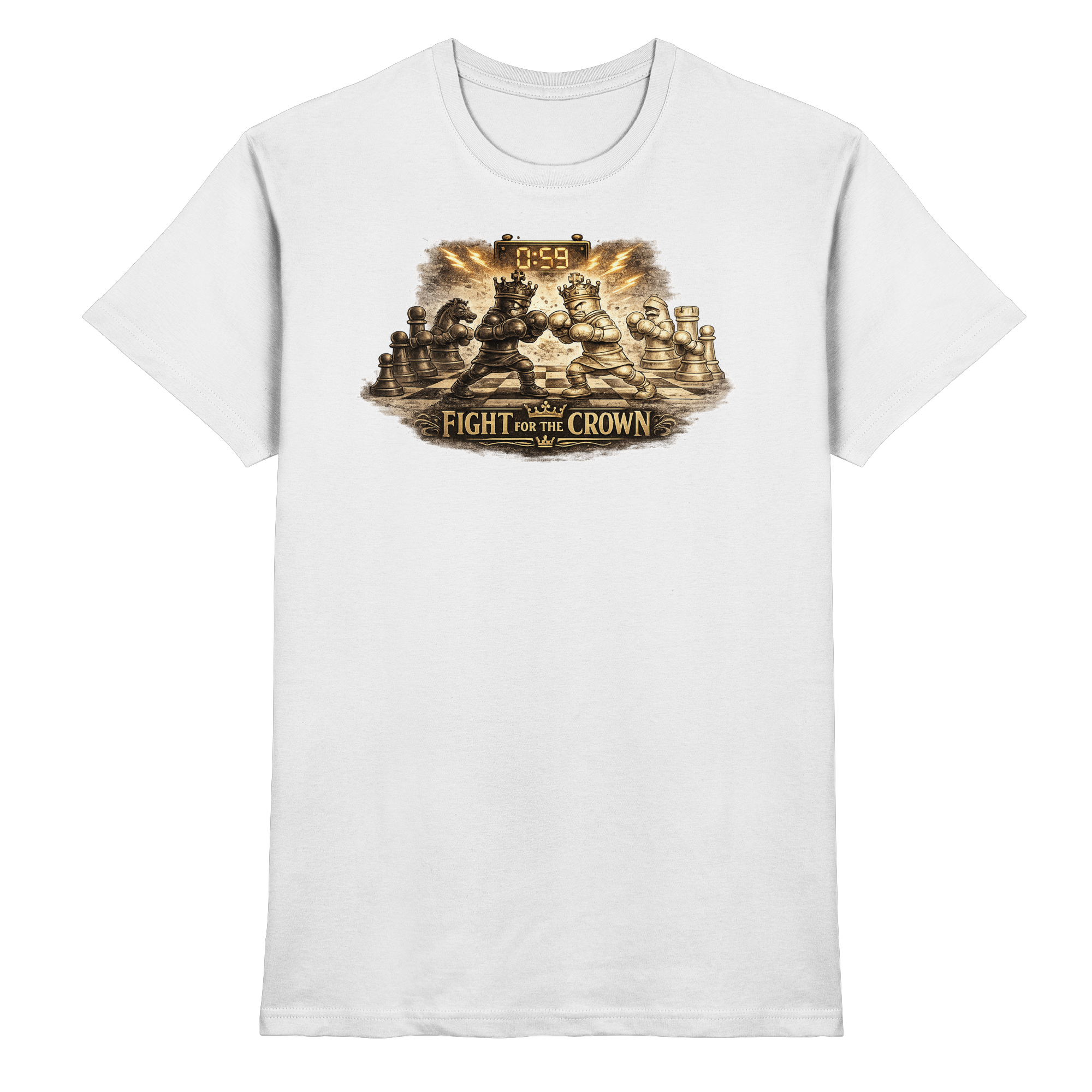 Schach/ FIGHT FOR THE CROWN - Premium Shirt