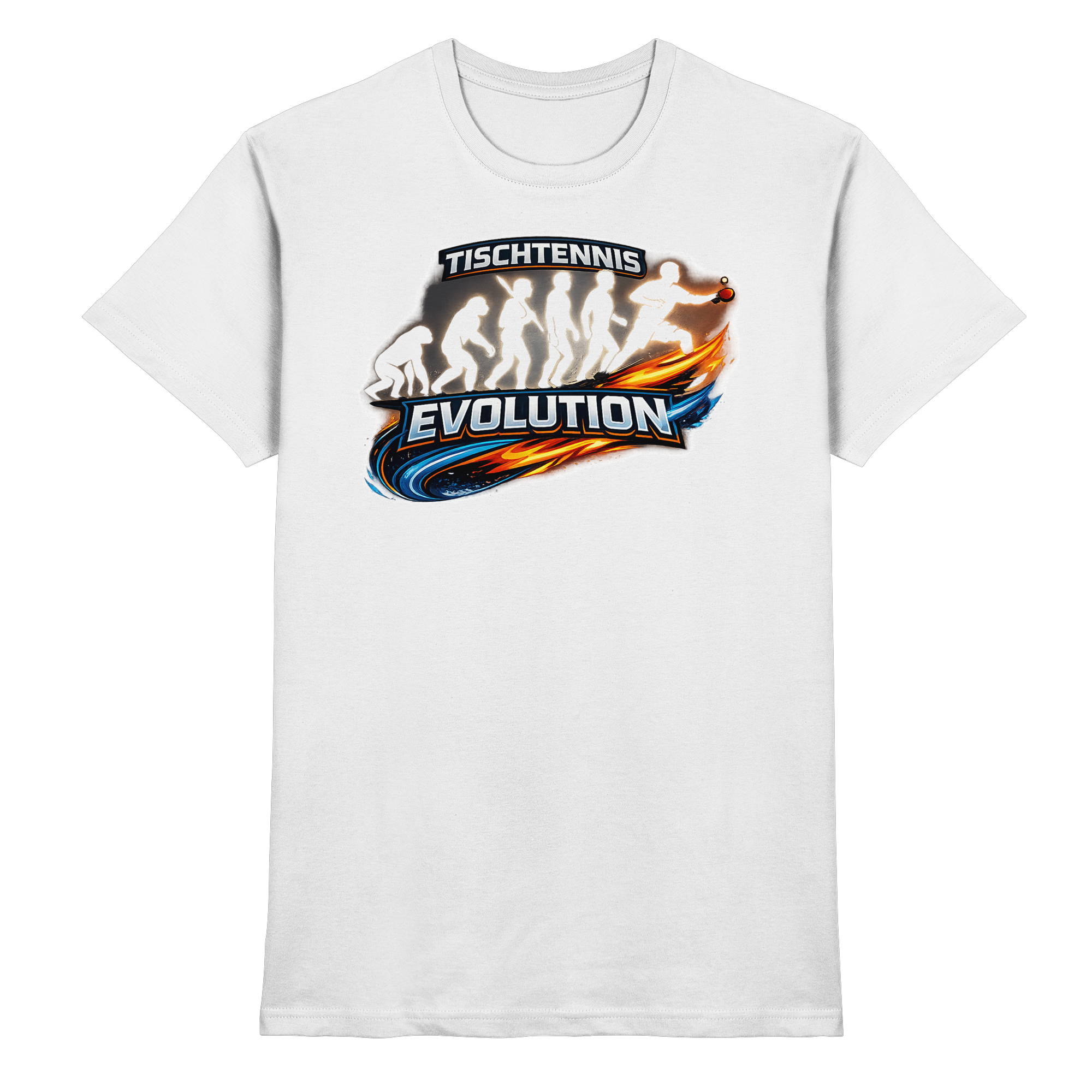 Tischtennis Evolution Sport Geschenk - Premium Shirt
