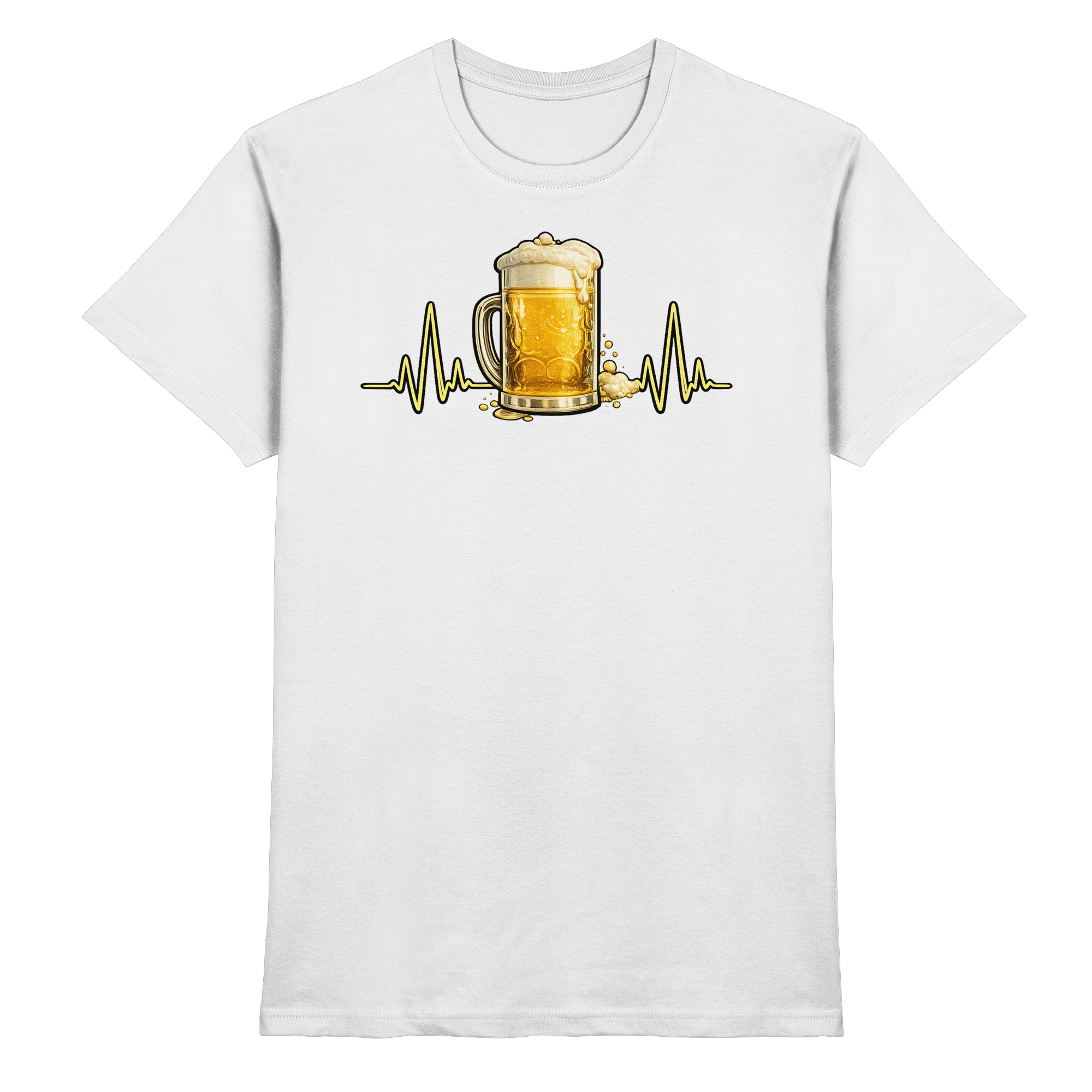 BIER EKG FUN Geschenk Party  - Premium Shirt