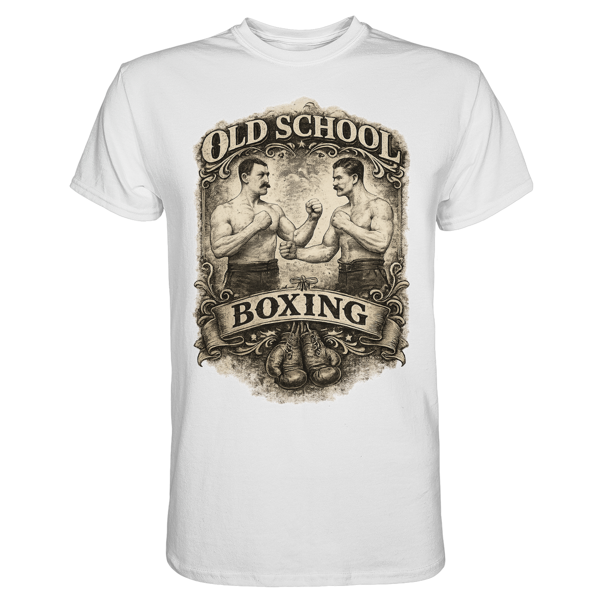 Old School Boxing Boxsport Boxen Geschenk  - Premium Shirt