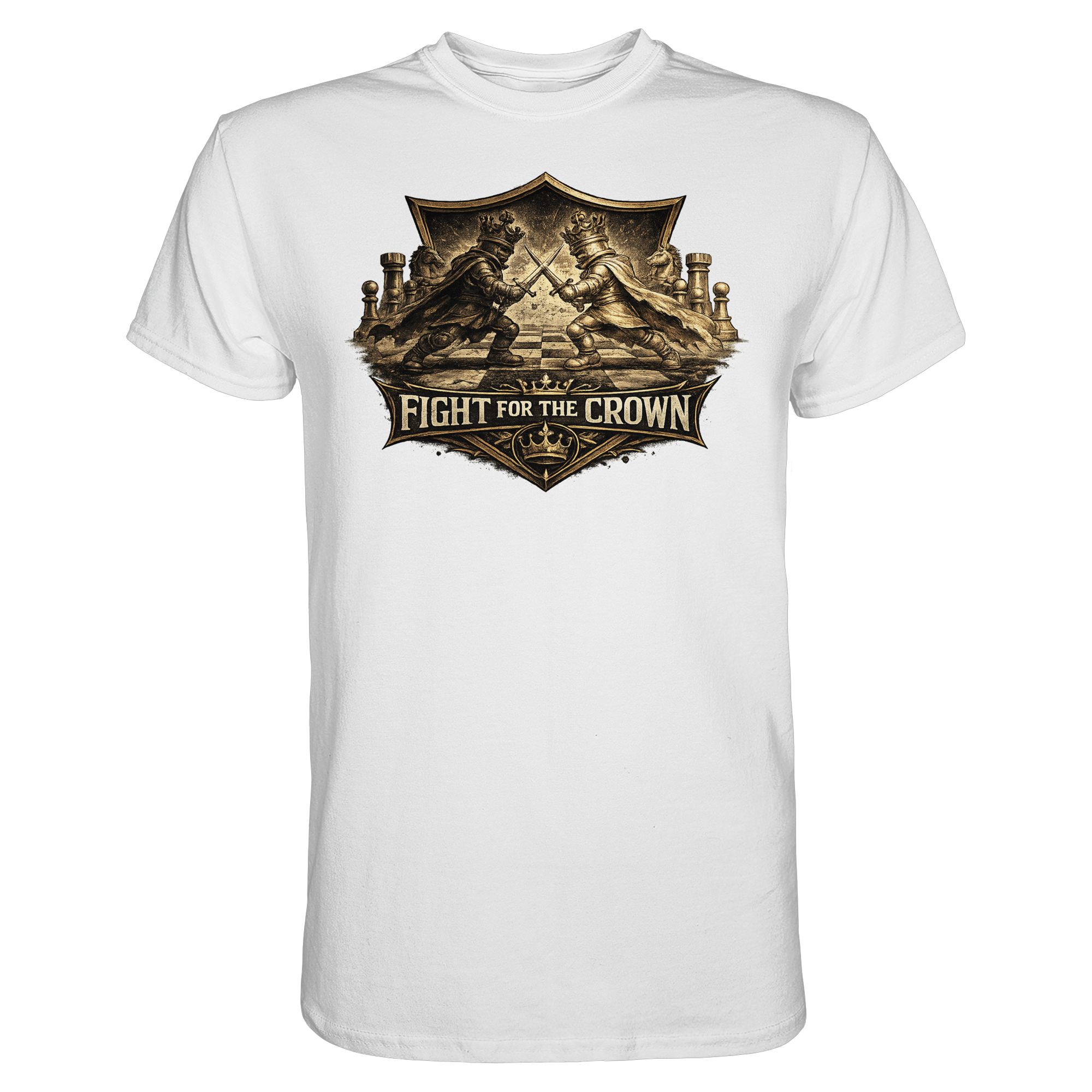 Schach Chess FIGHT FOR THE CROWN - Premium Shirt